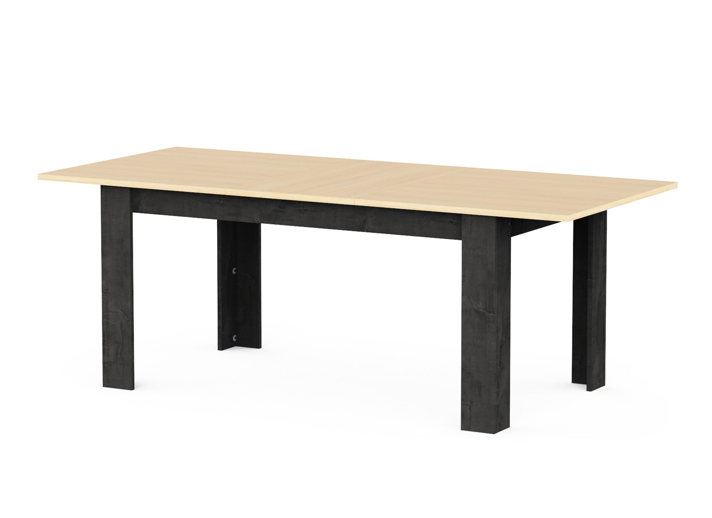 Aperçu - Table Kent 155/205x90cm - décor - chêne de fil & sidewalk
