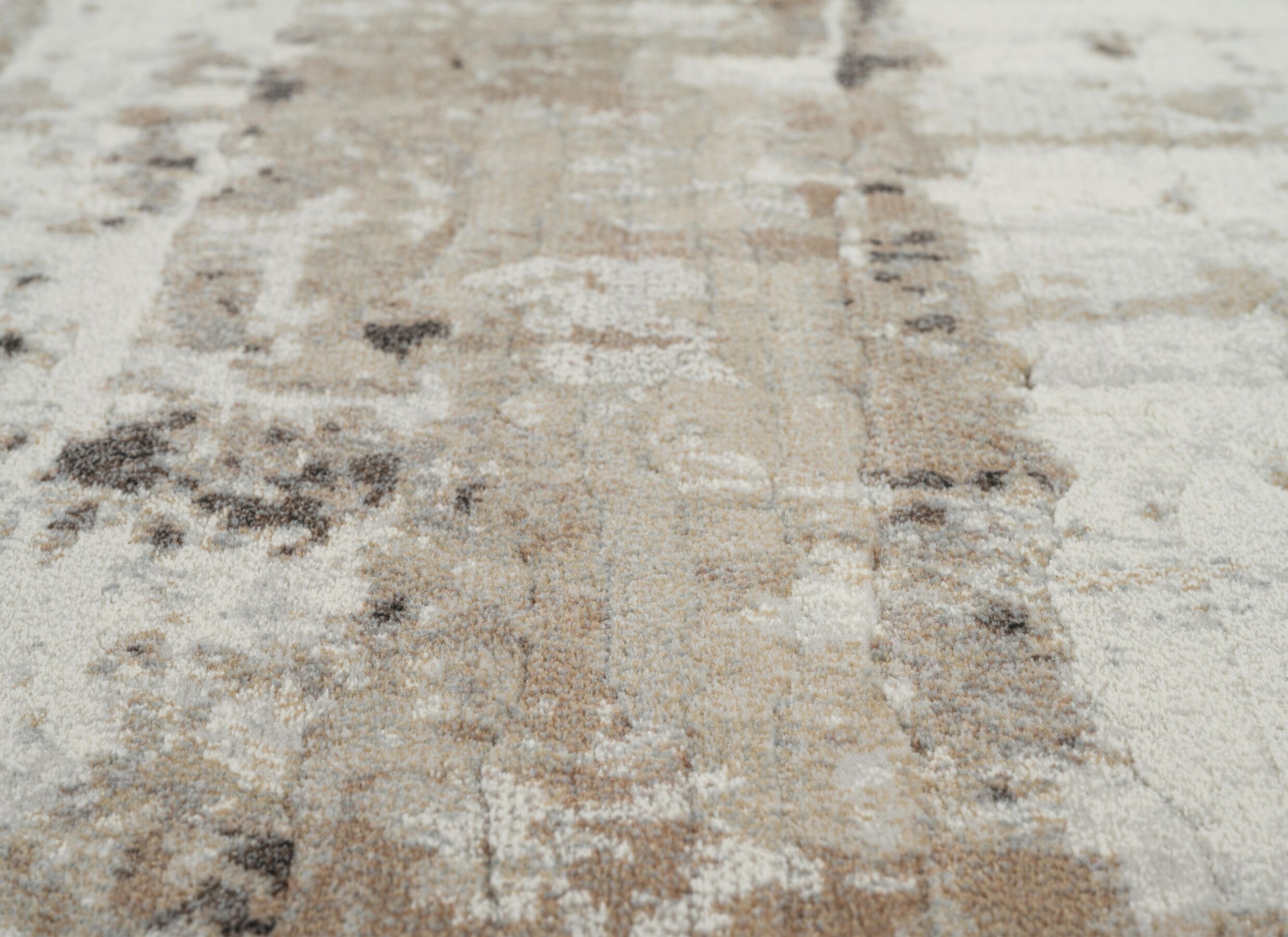 Detailfoto - Tapijt Aspero 240x330cm - polyester - beige & bruin