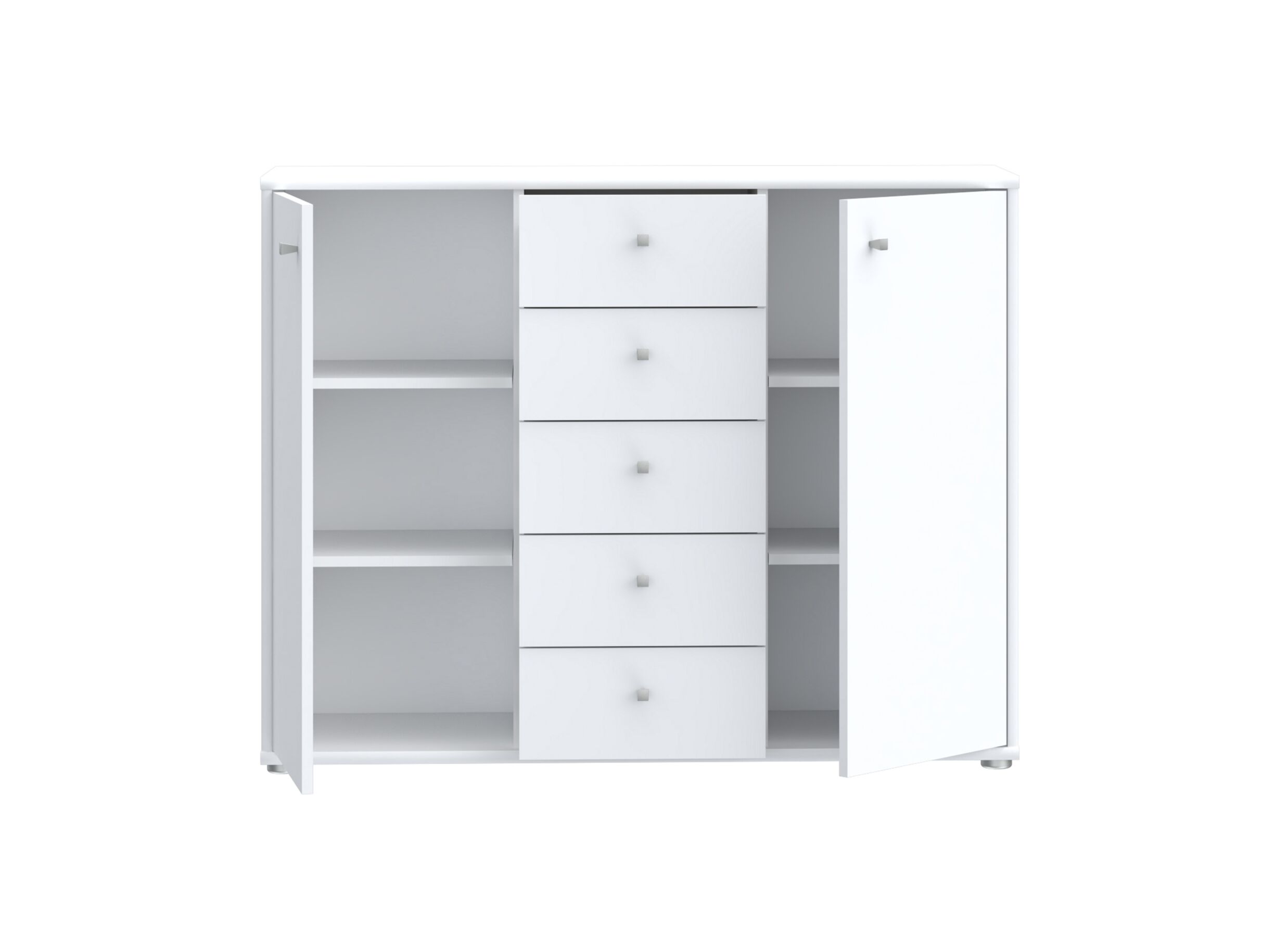 Disposition - Commode Topic 109x35x86cm - décor - blanc