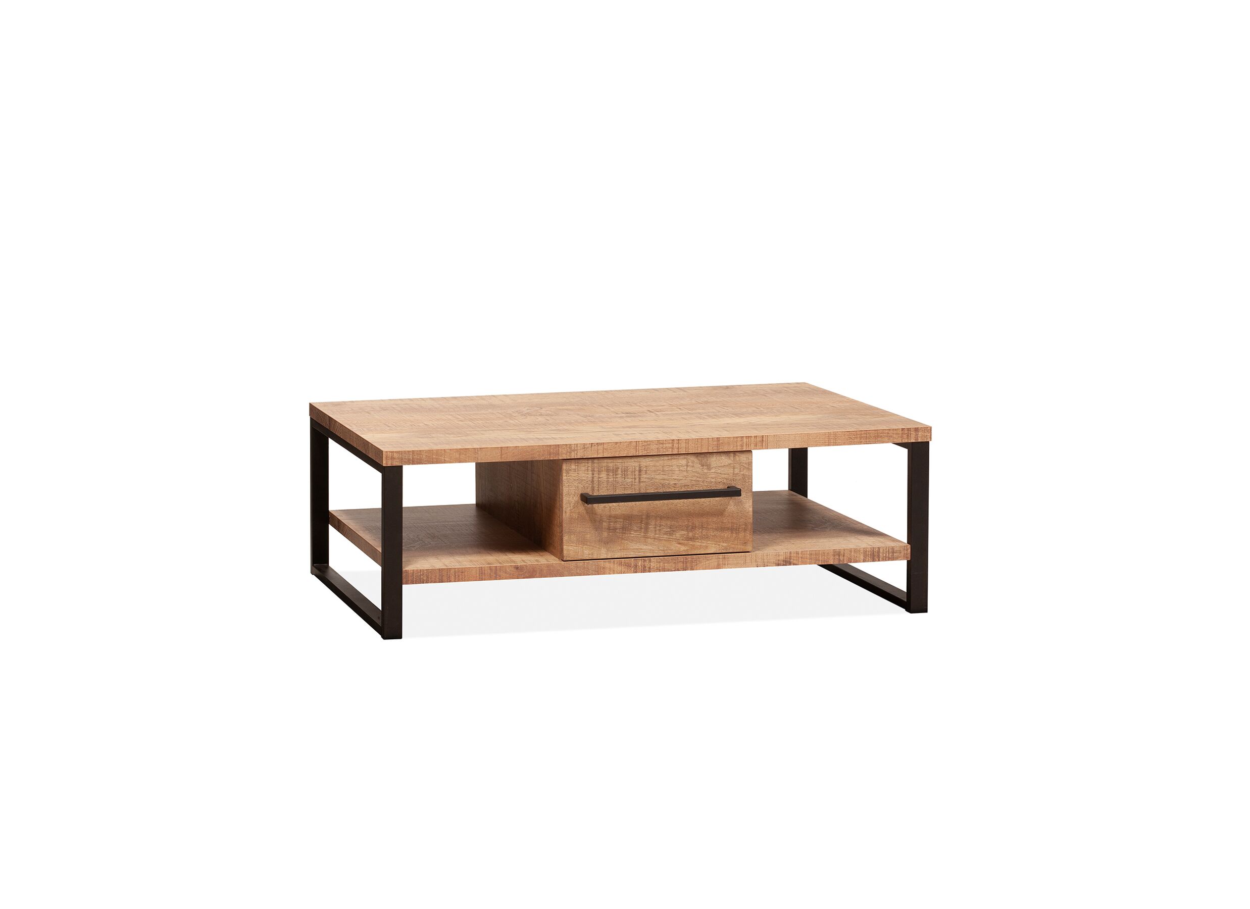 Table basse Carriba tropic avec rangement - Table basse Carriba 120x60cm - mélamine - tropic avec rangement