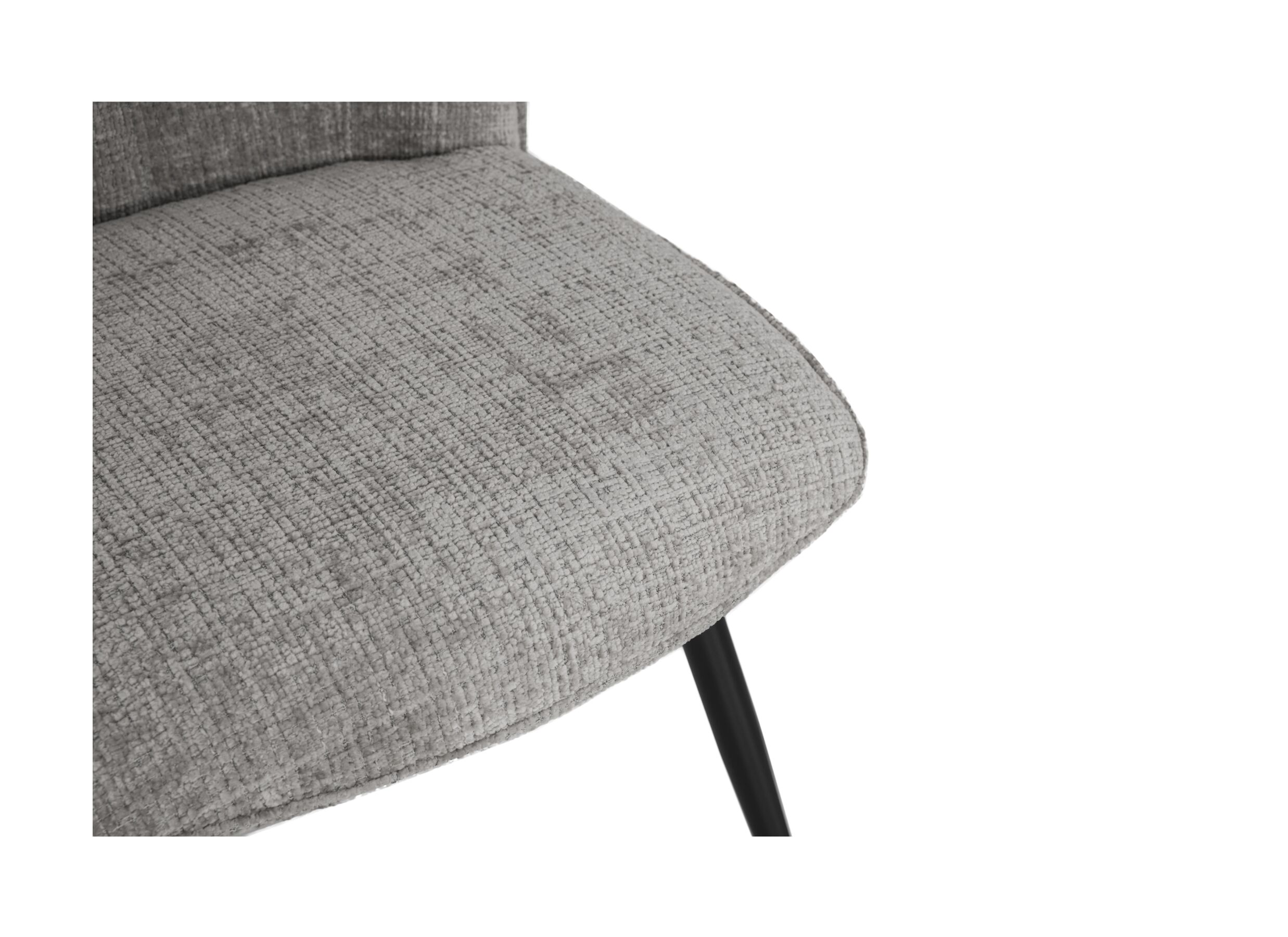 Detailfoto - Stoel ST2418 51x64x89cm - stof - grijs