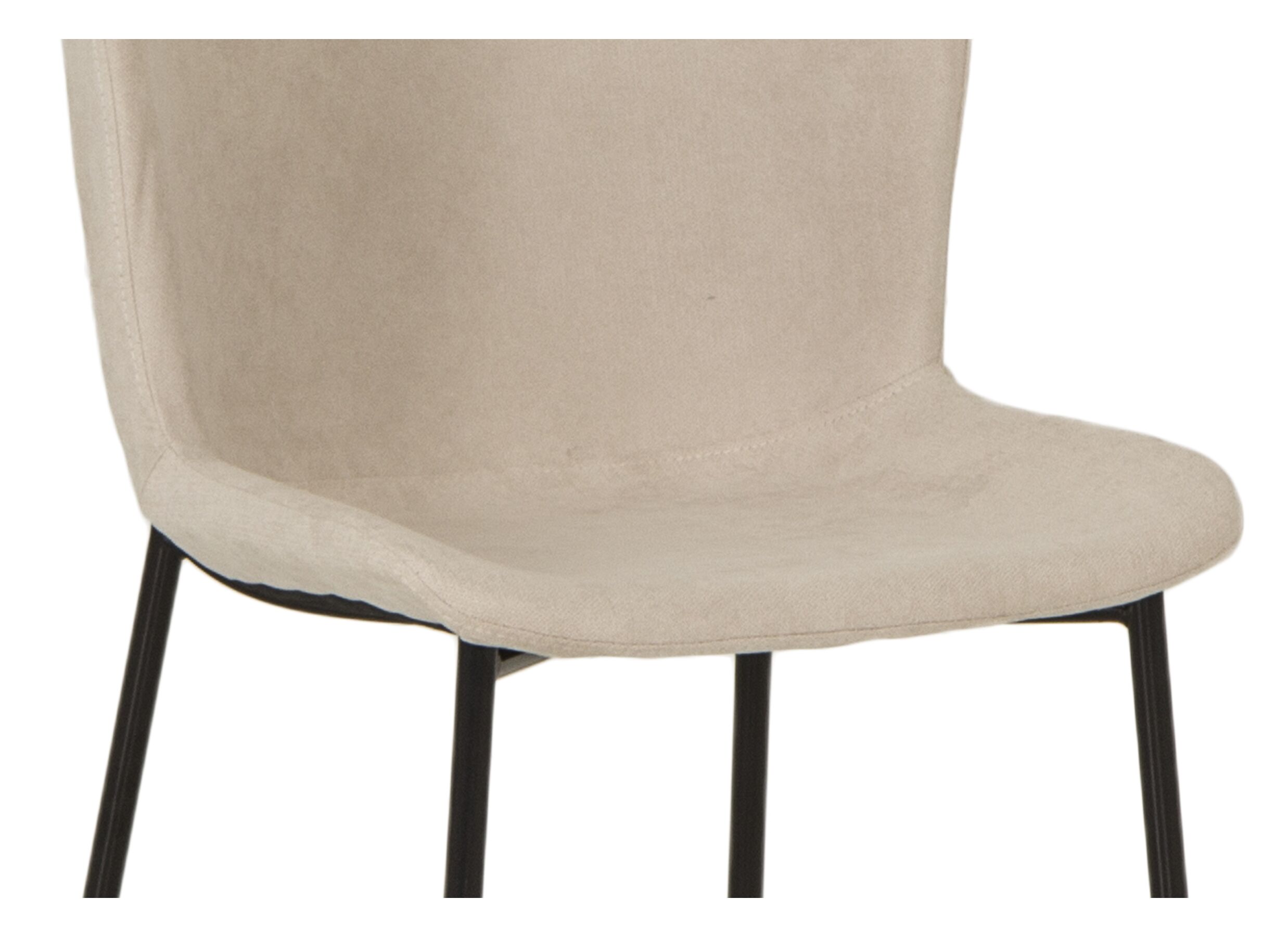 Stoel Noemie 49x53,5x80,5cm - stof - beige
