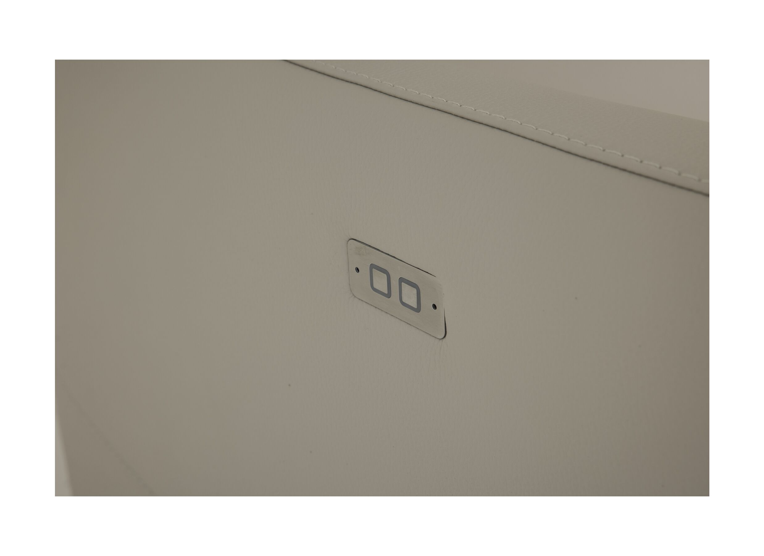 Detail - Canapé Dax 3+2+1 places - cuir - beige avec relax