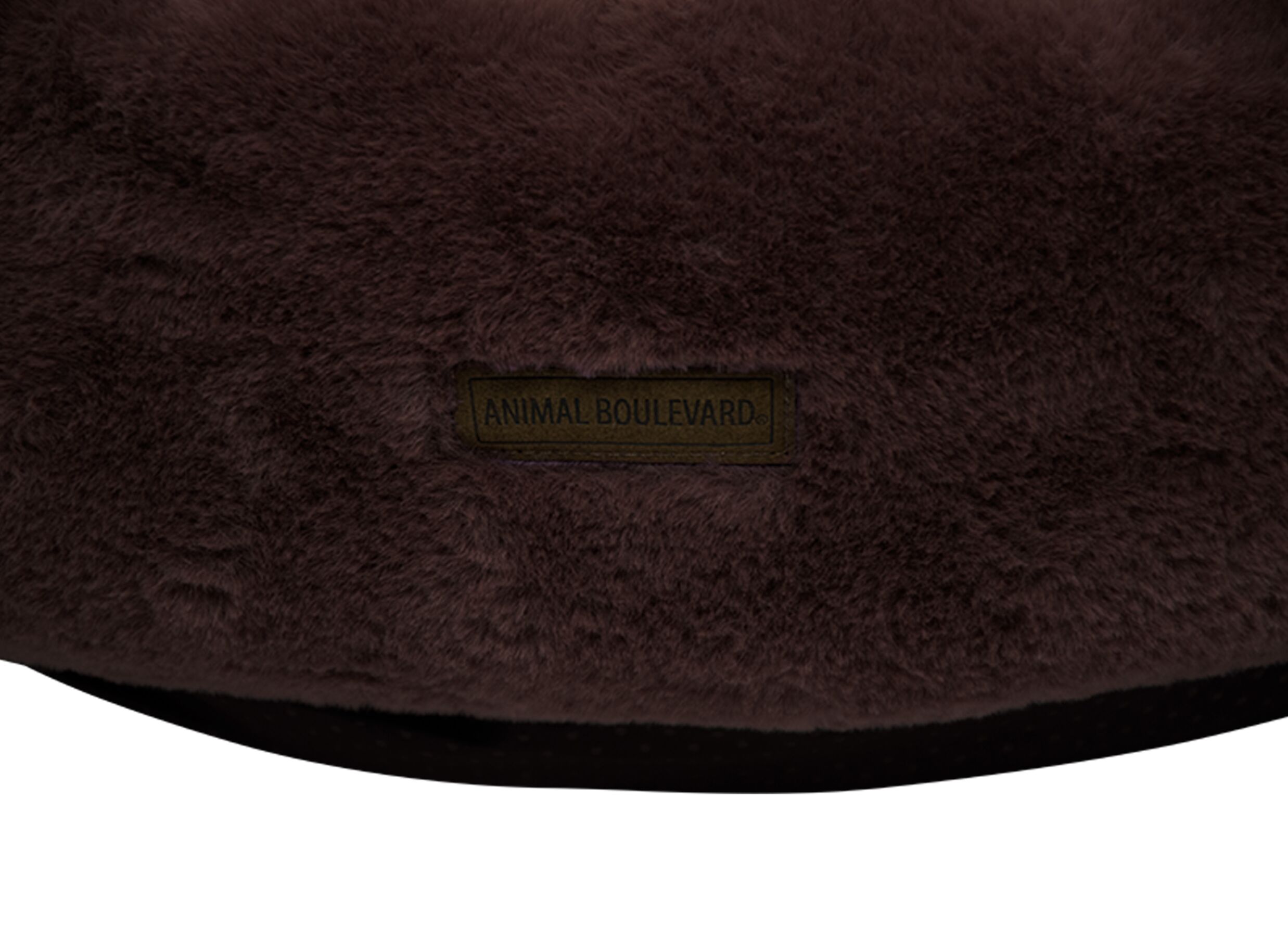 Detail - Panier pour chien Champs Elysees M Ø60x17cm - tissu - marron foncé