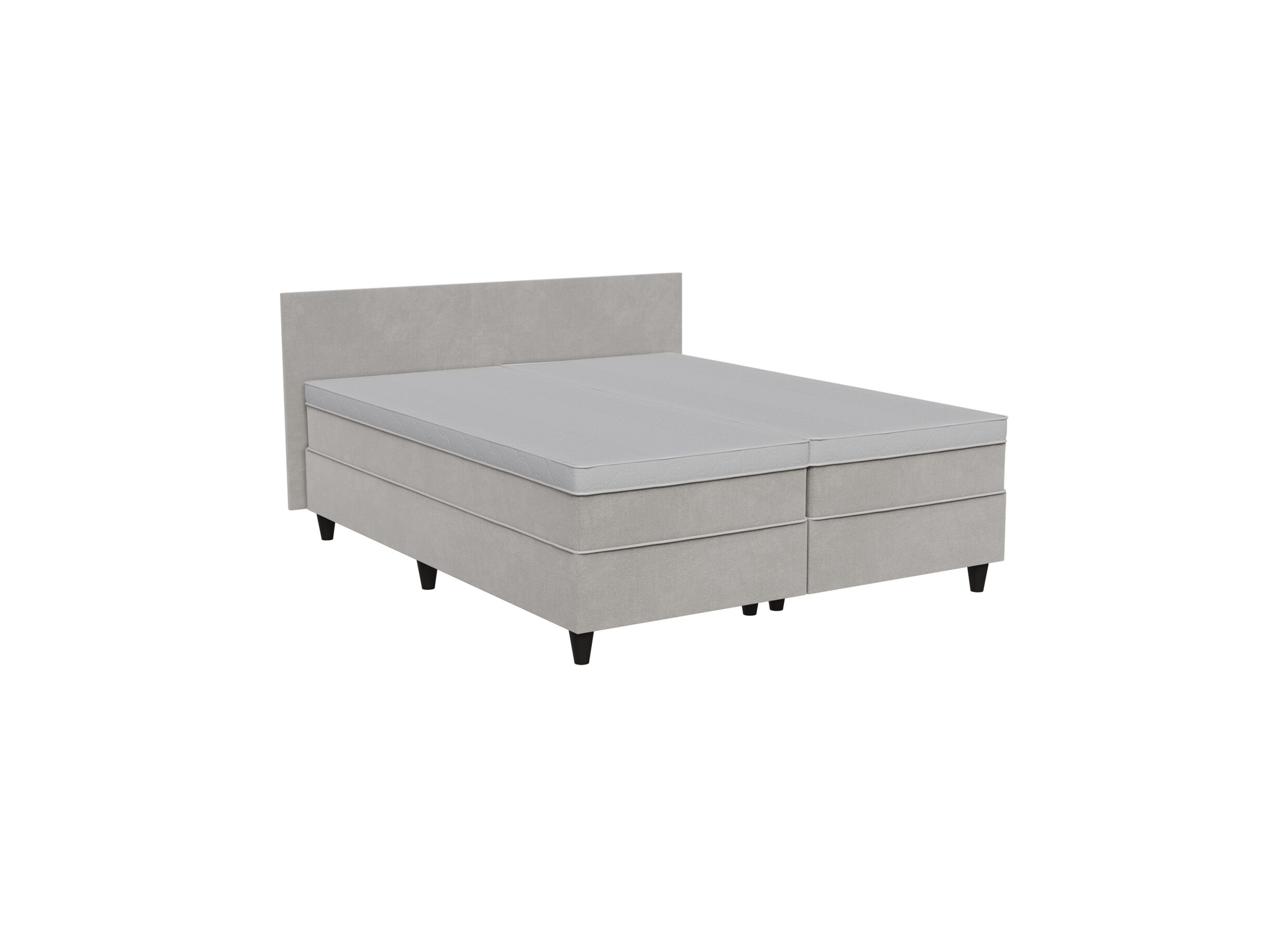 Plus Important - Lit box BOX53 160x200cm - tissu - taupe
