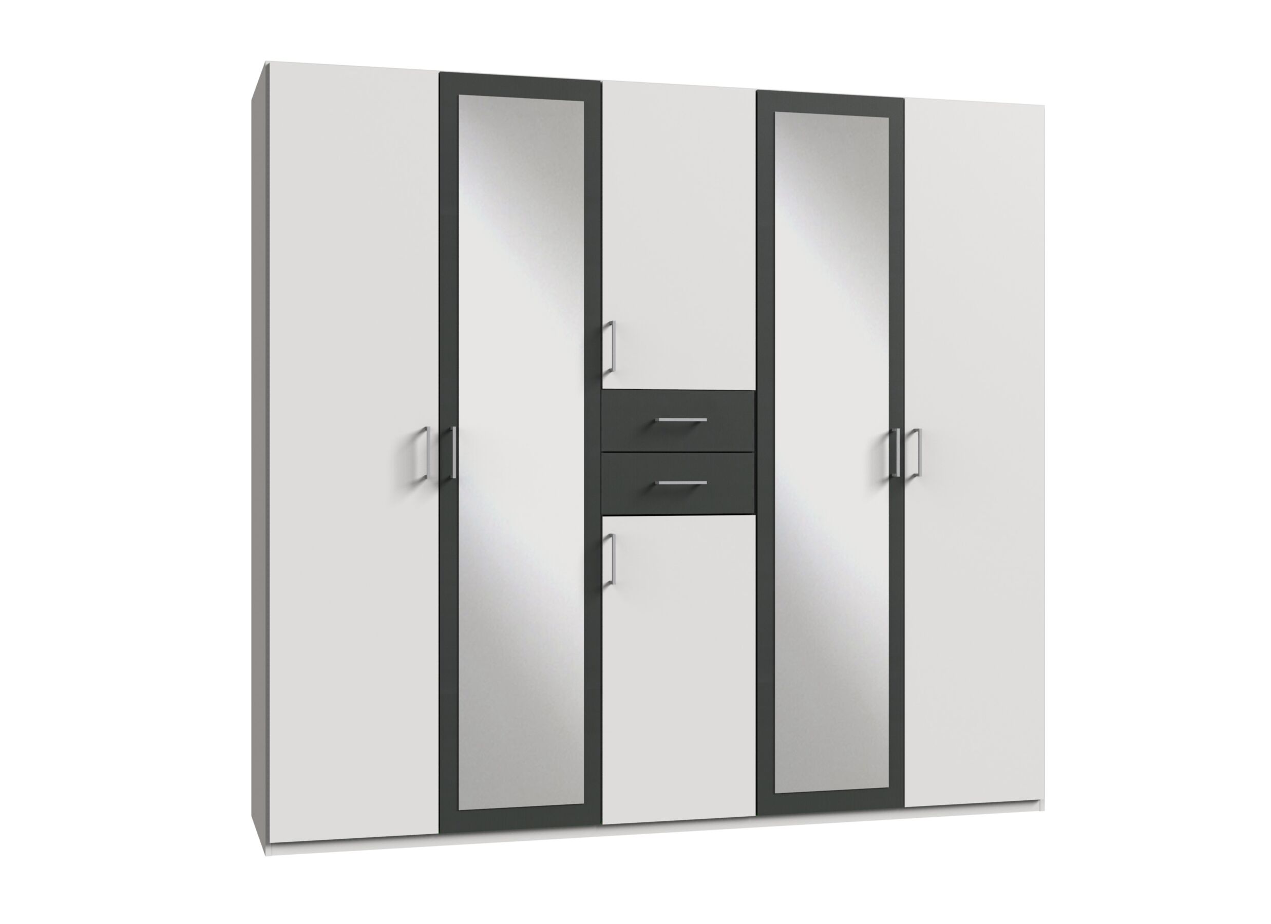Garde-robe Diver 225cm - Garde-robe Diver 225cm - décor - blanc/graphite