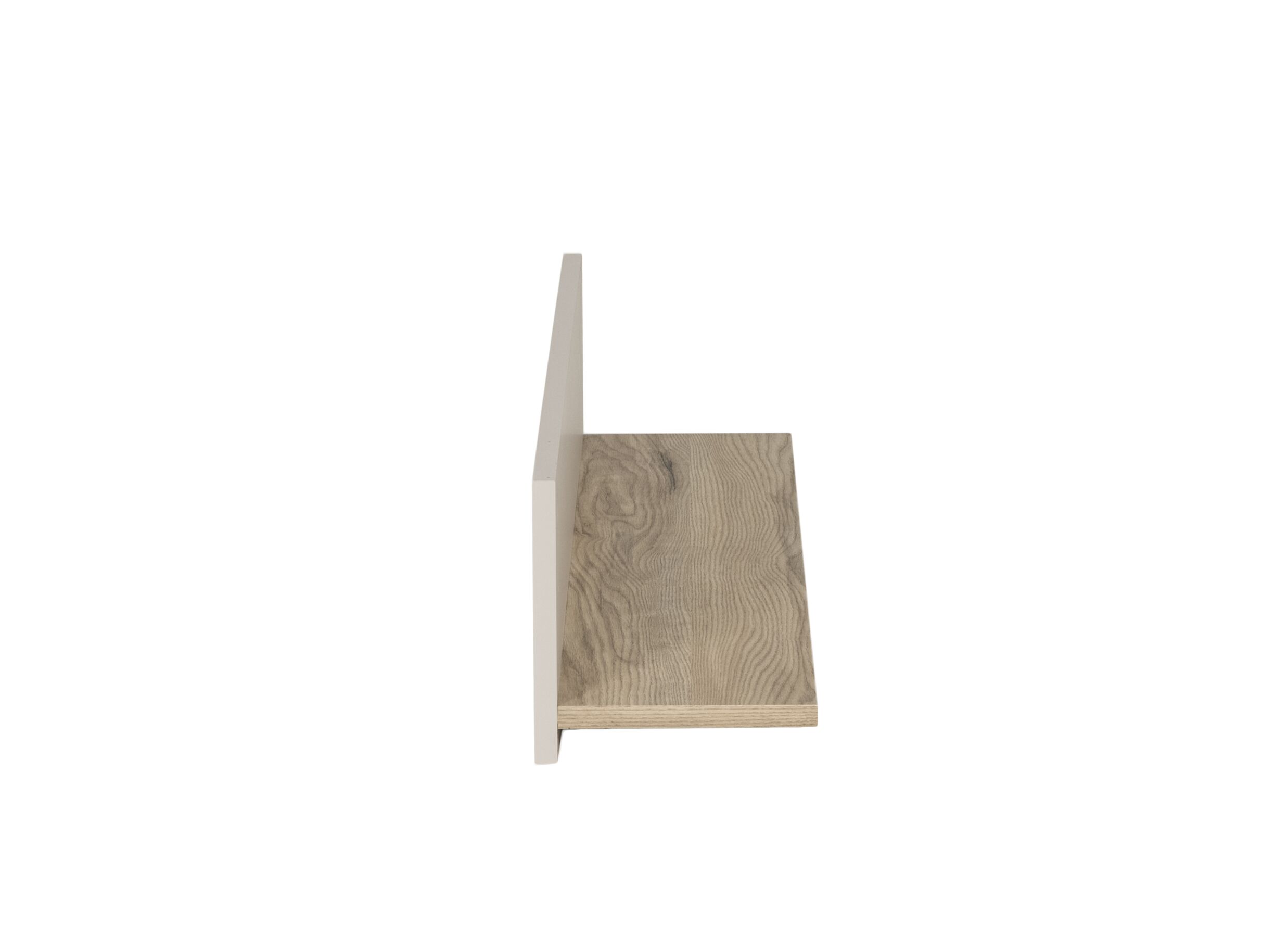 Aperçu - Tablette murale Hazel 80x20x9cm - mélamine - beige & chêne montana