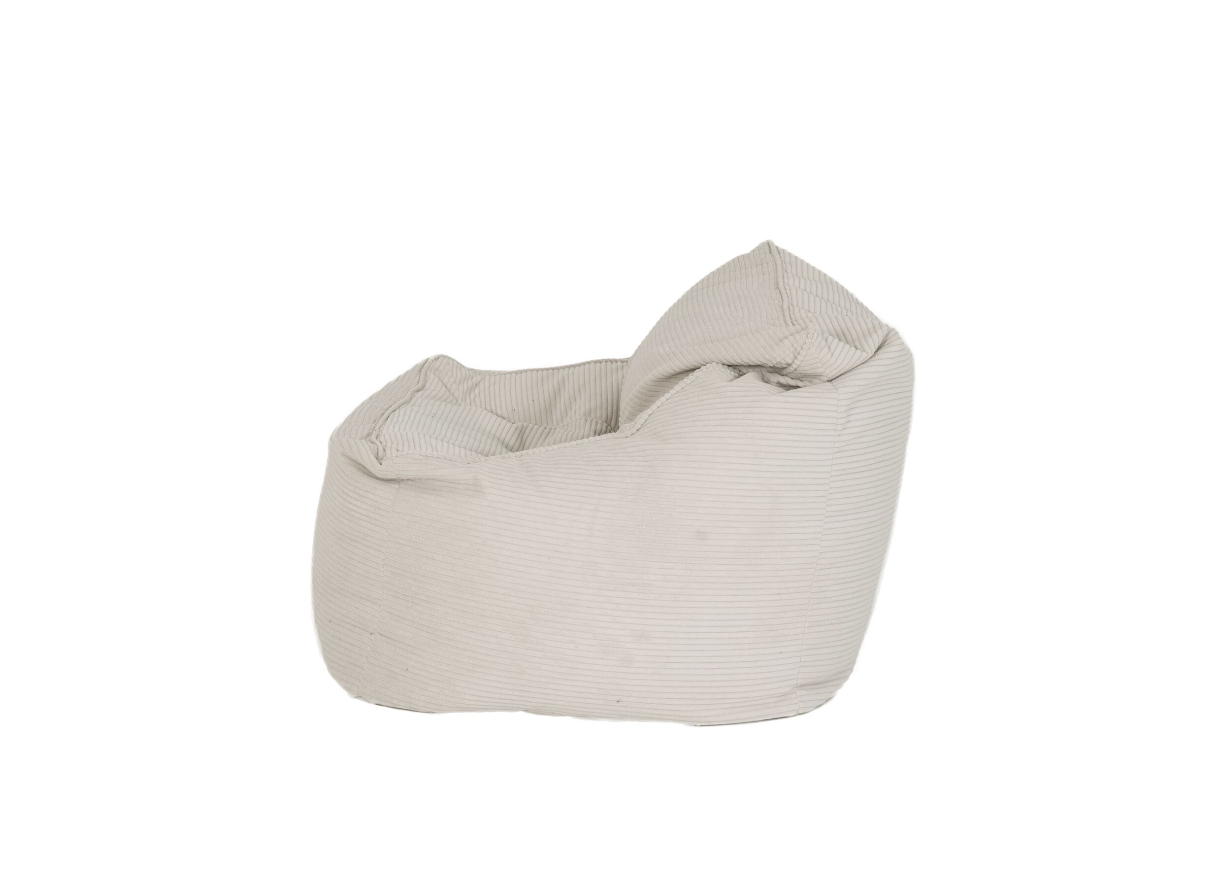 Aperçu - Pouf poire Norvik Poso tissu - ivoire