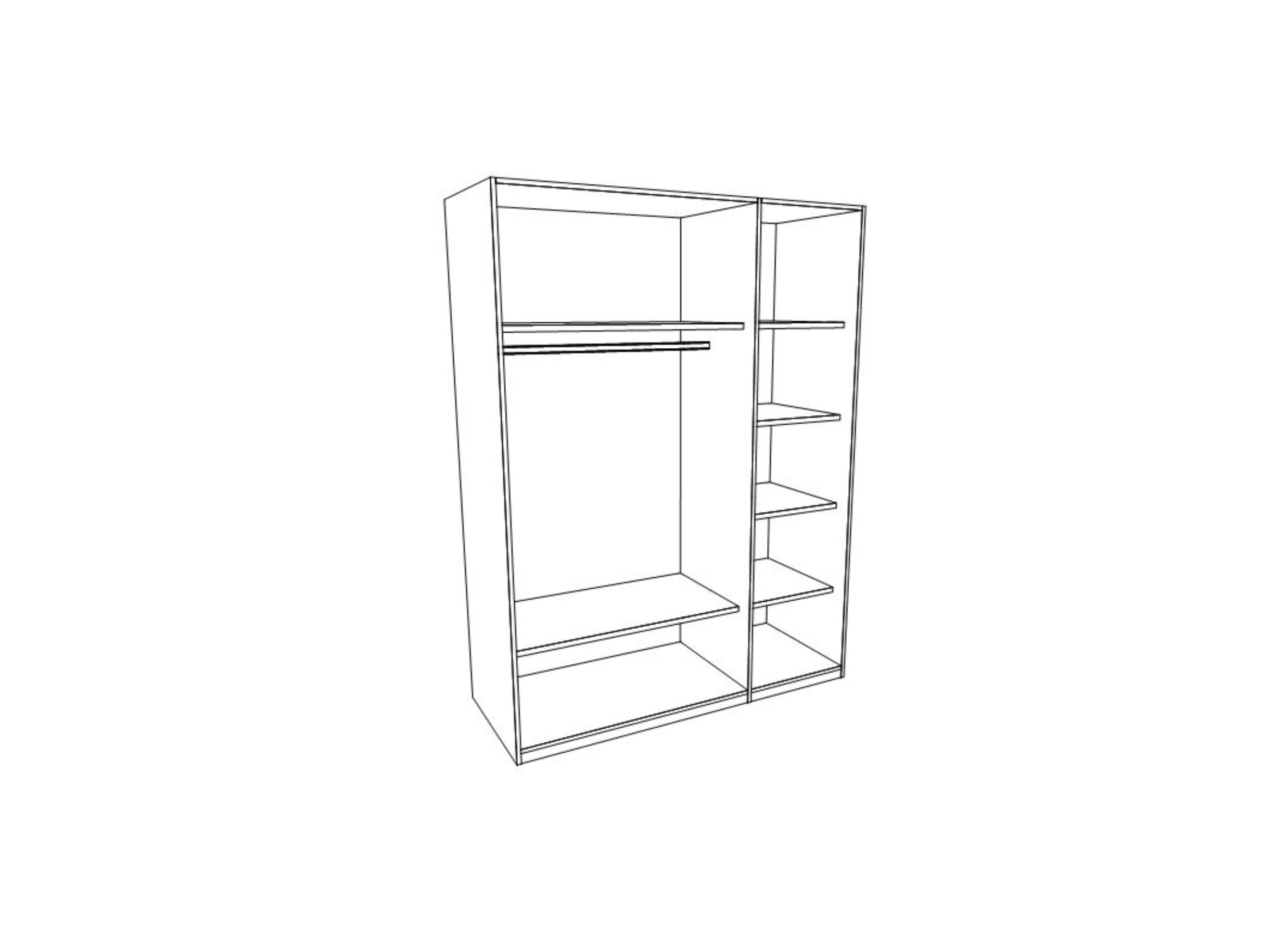Indeling - Kleerkast Nani 151cm