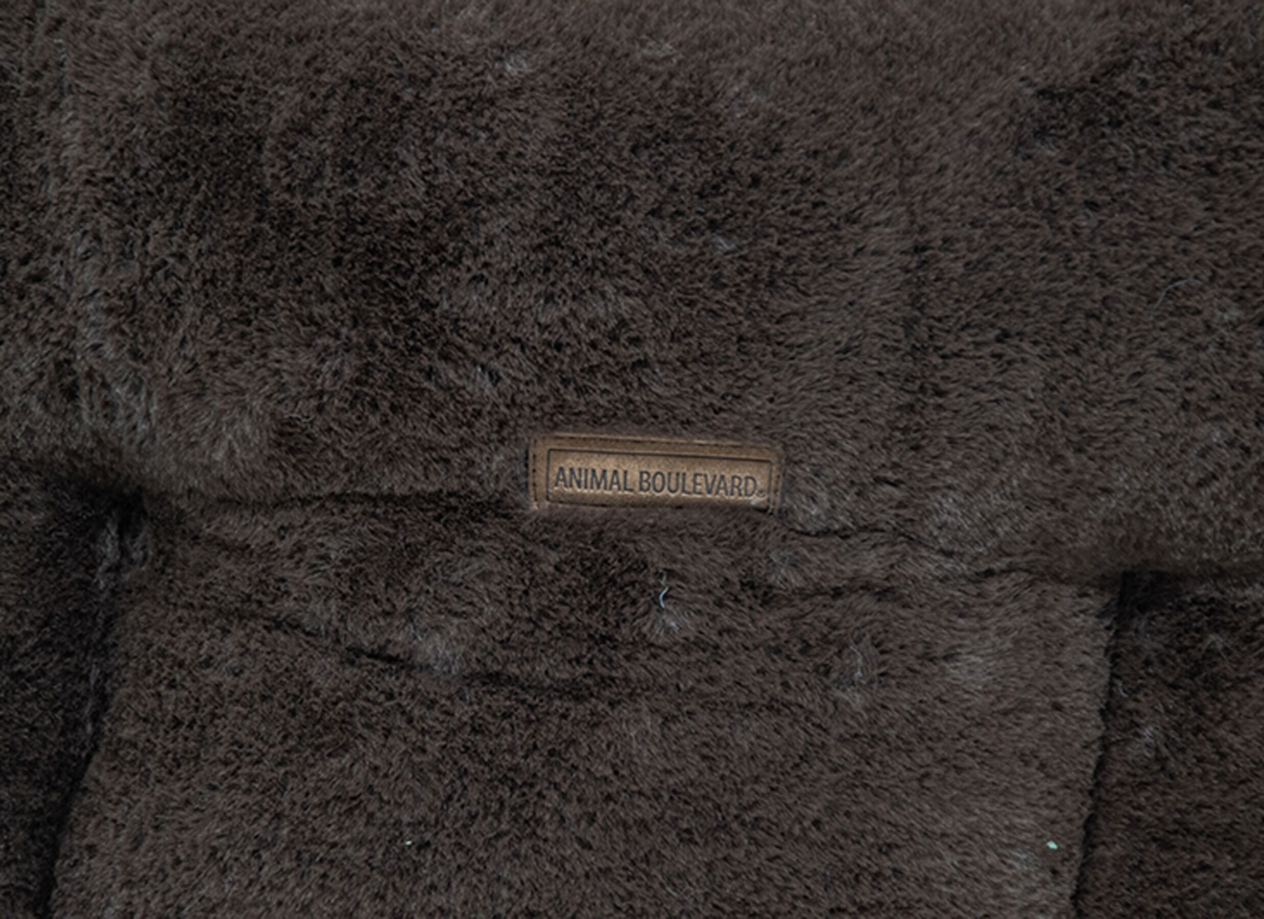 Detail - Panier pour chien Champs Elysees M 60x60x24cm - tissu - marron foncé