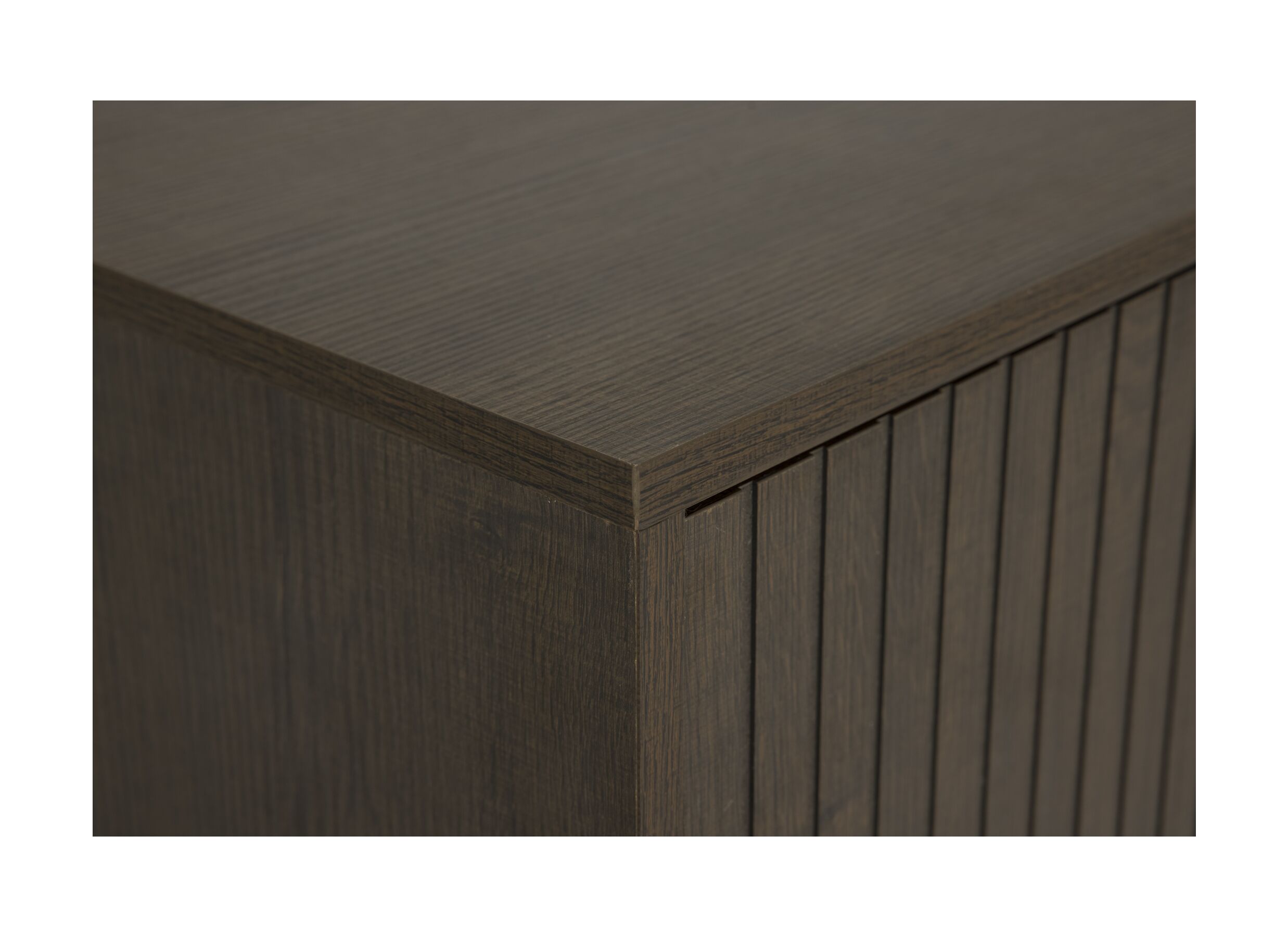 Detail - Armoire à chaussures Stripes 98,7x35x140,4cm - décor - smoked chêne