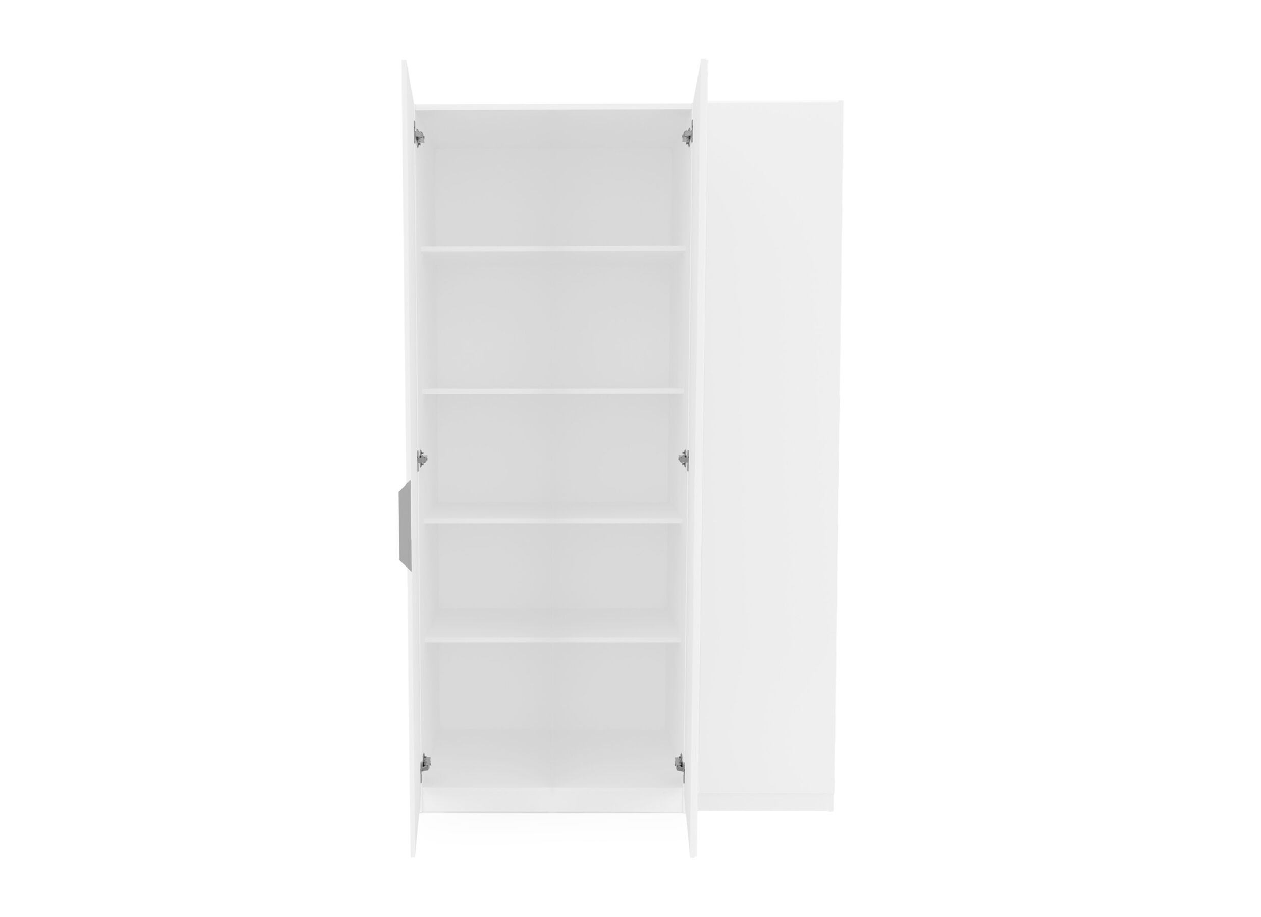 Disposition - Armoire de rangement Ghost 119cm - décor - blanc
