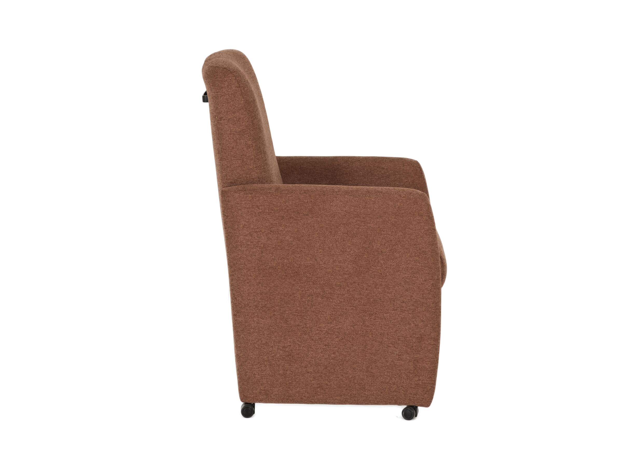 Aperçu - Chaise Aragon 60x70x100cm - tissu - marron