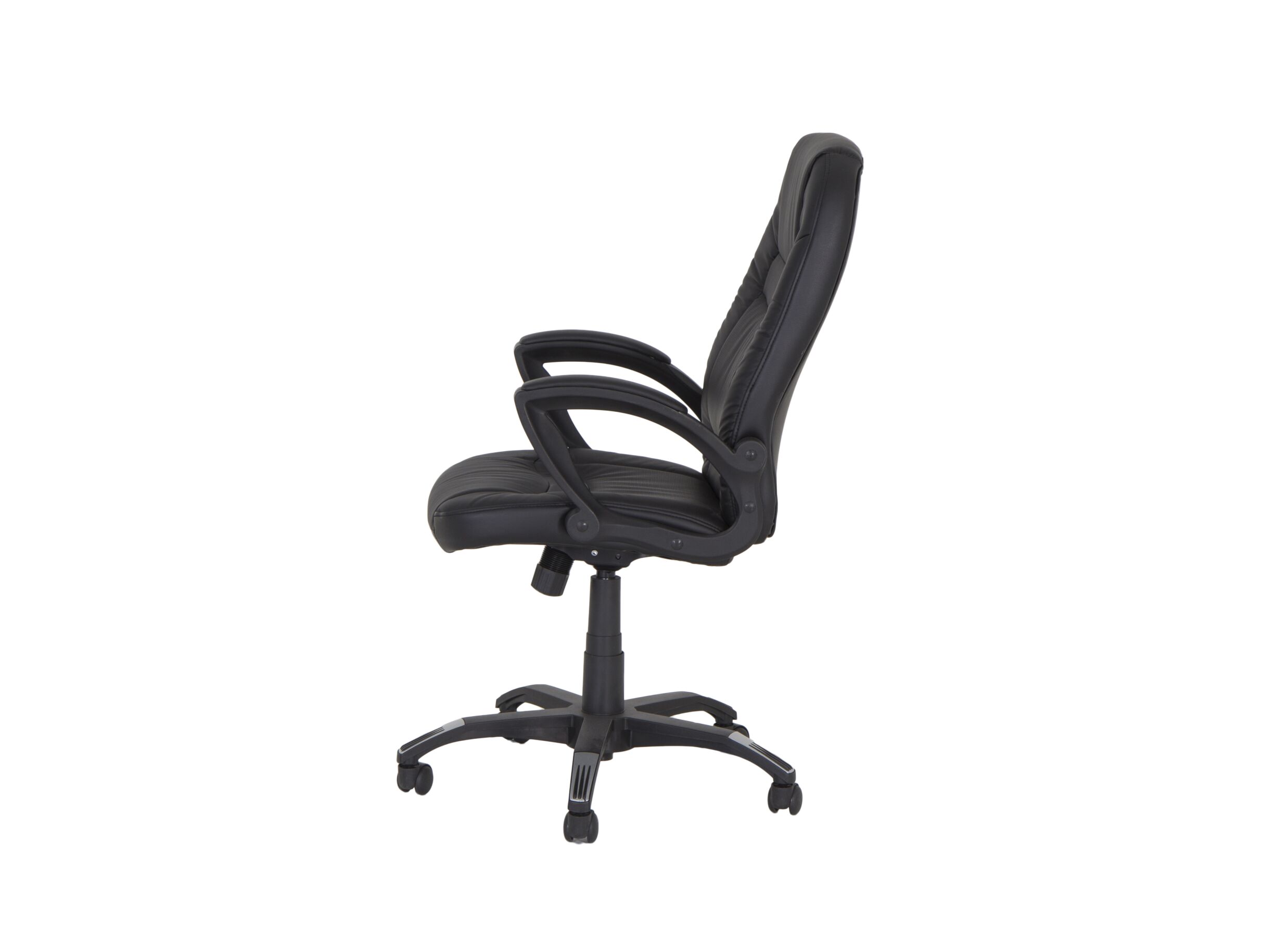 Bureaustoel Njet 68x74x115cm - lederlook - zwart