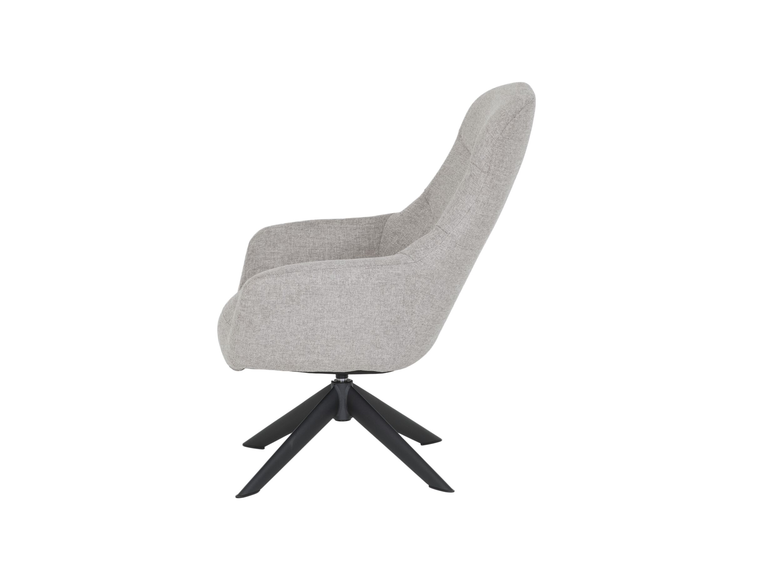 Fauteuil pivotant Oceano 72x80x98cm - tissu - greige