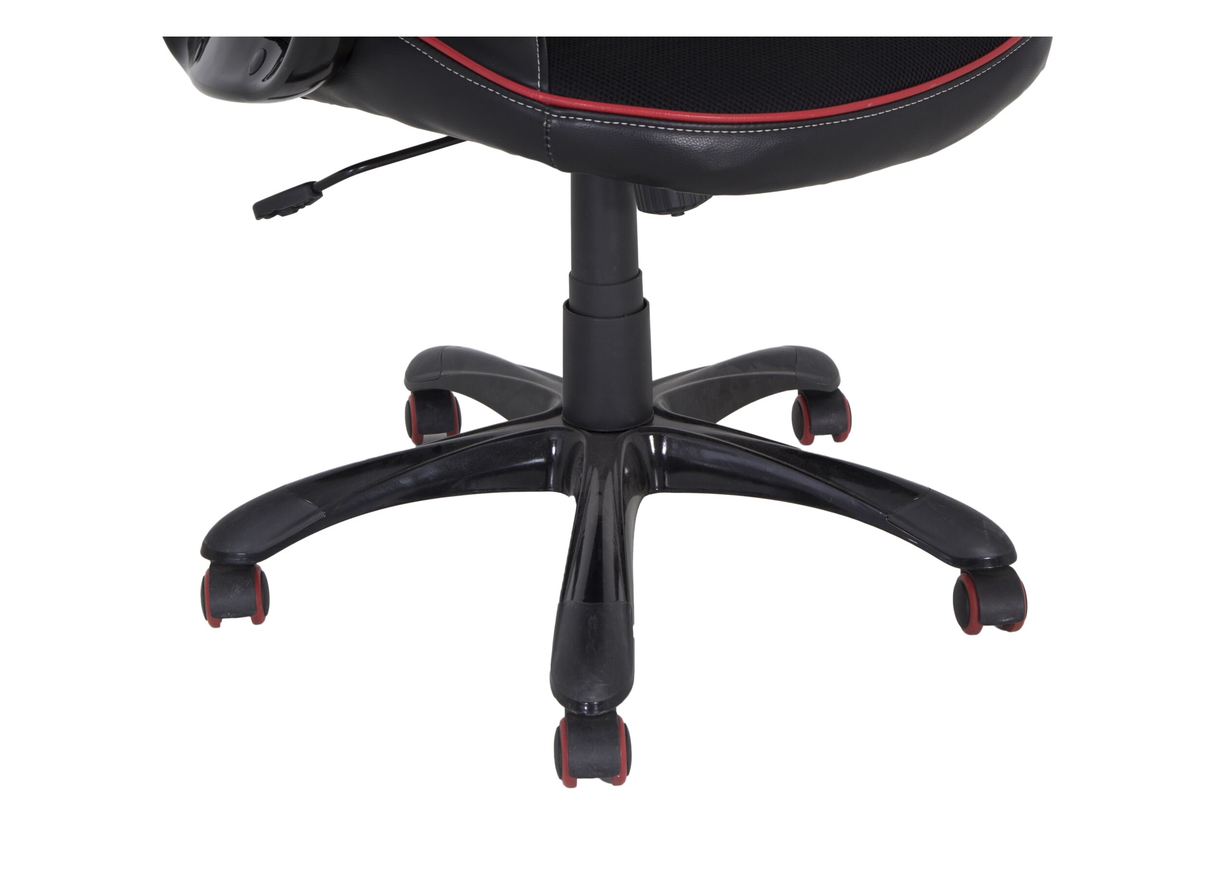 Chaise gamer Trooper 67x77x132cm - similicuir - noir rouge