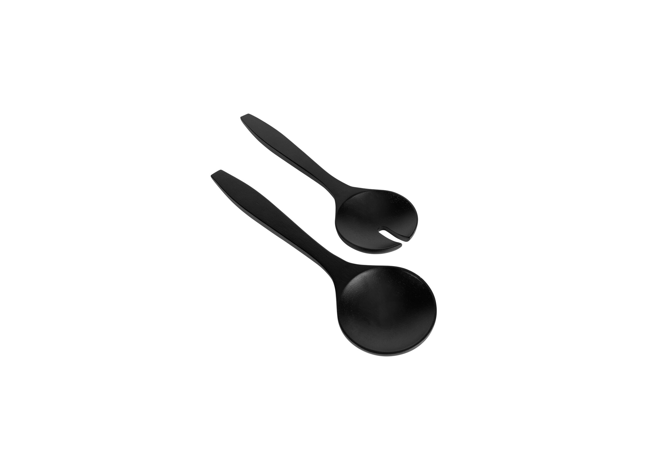 Couverts à salade Black & Wood noir 2 pièces - Couverts à salade Black & Wood noir 2 pièces