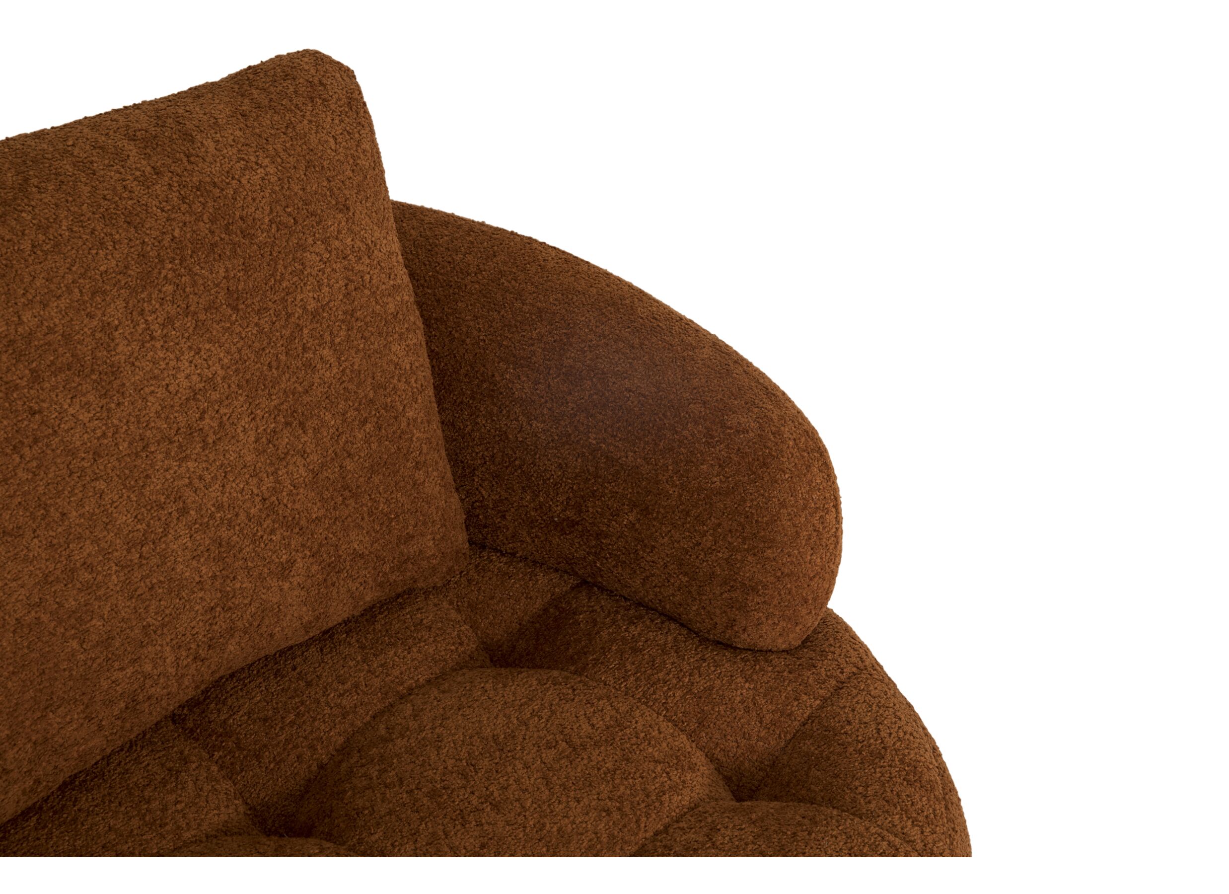 Detail - Fauteuil pivotant Lepanto tissu - sunglow orange