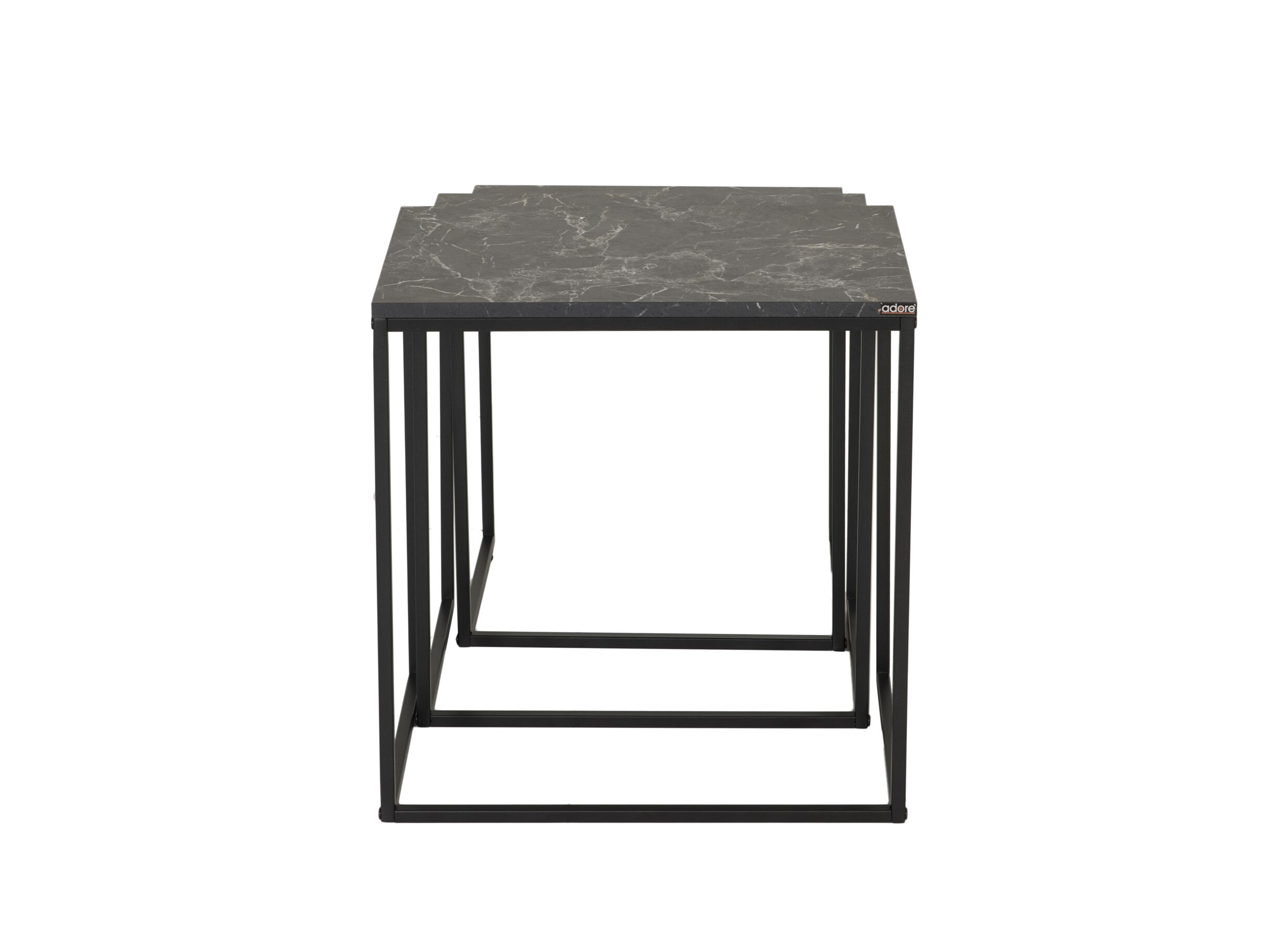 Table d'appoint Victoria noir lot de 3