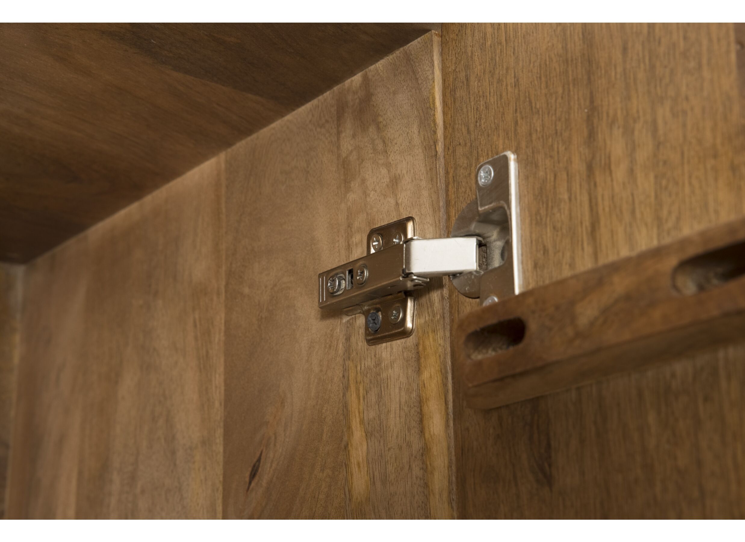 Detailfoto - Kast Angkor 80x42x210cm - mango massief - naturel