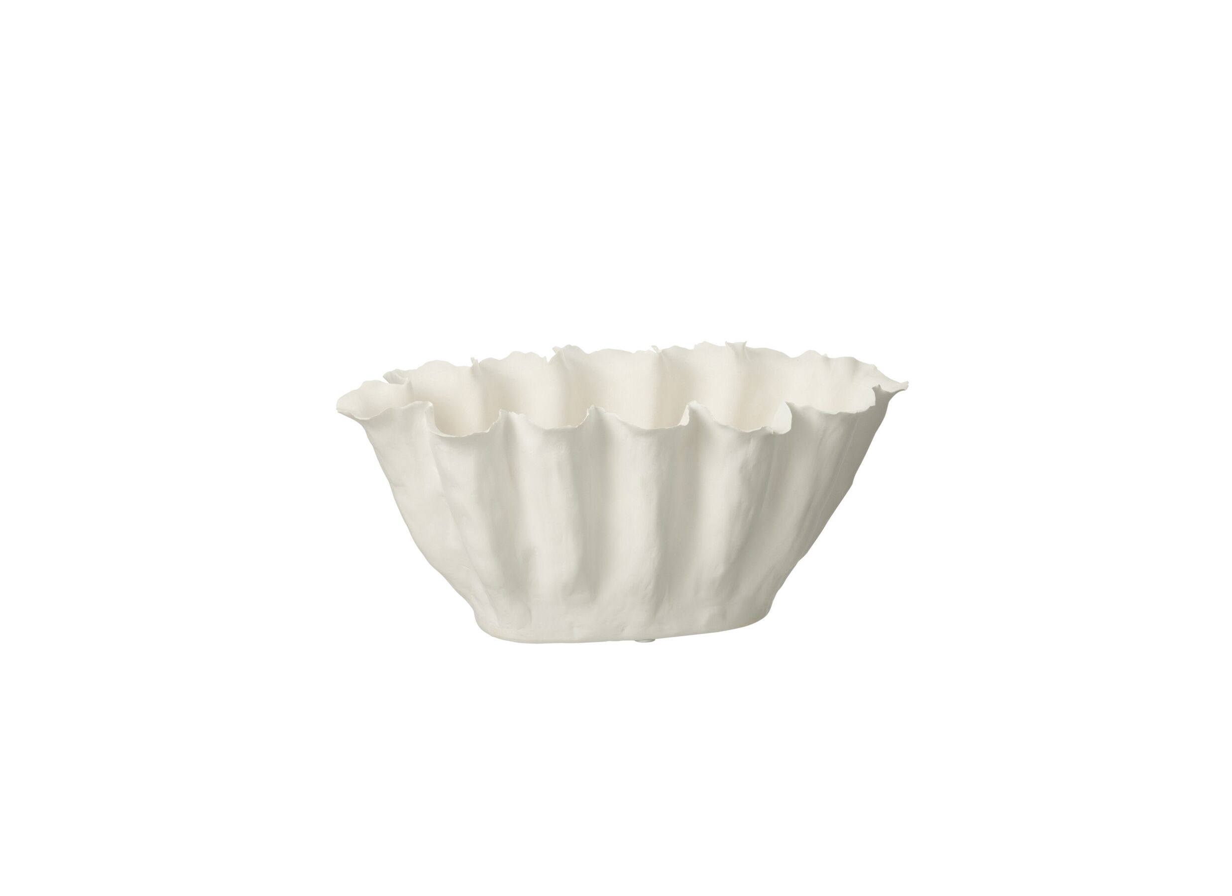 Plus Important - Cache-pot Calyx H18cm - céramique - blanc