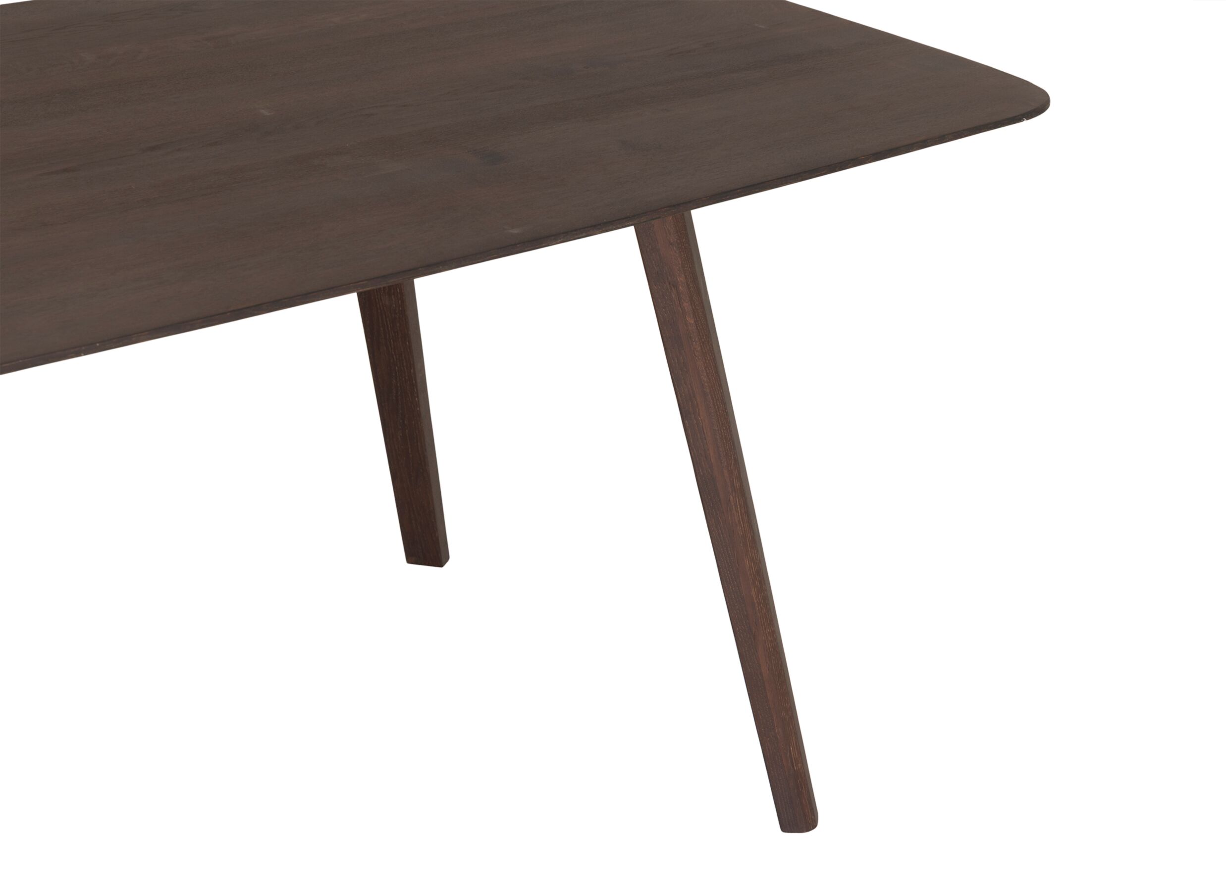 Detailfoto - Tafel Rollo 220x100cm - eik massief - donkerbruin
