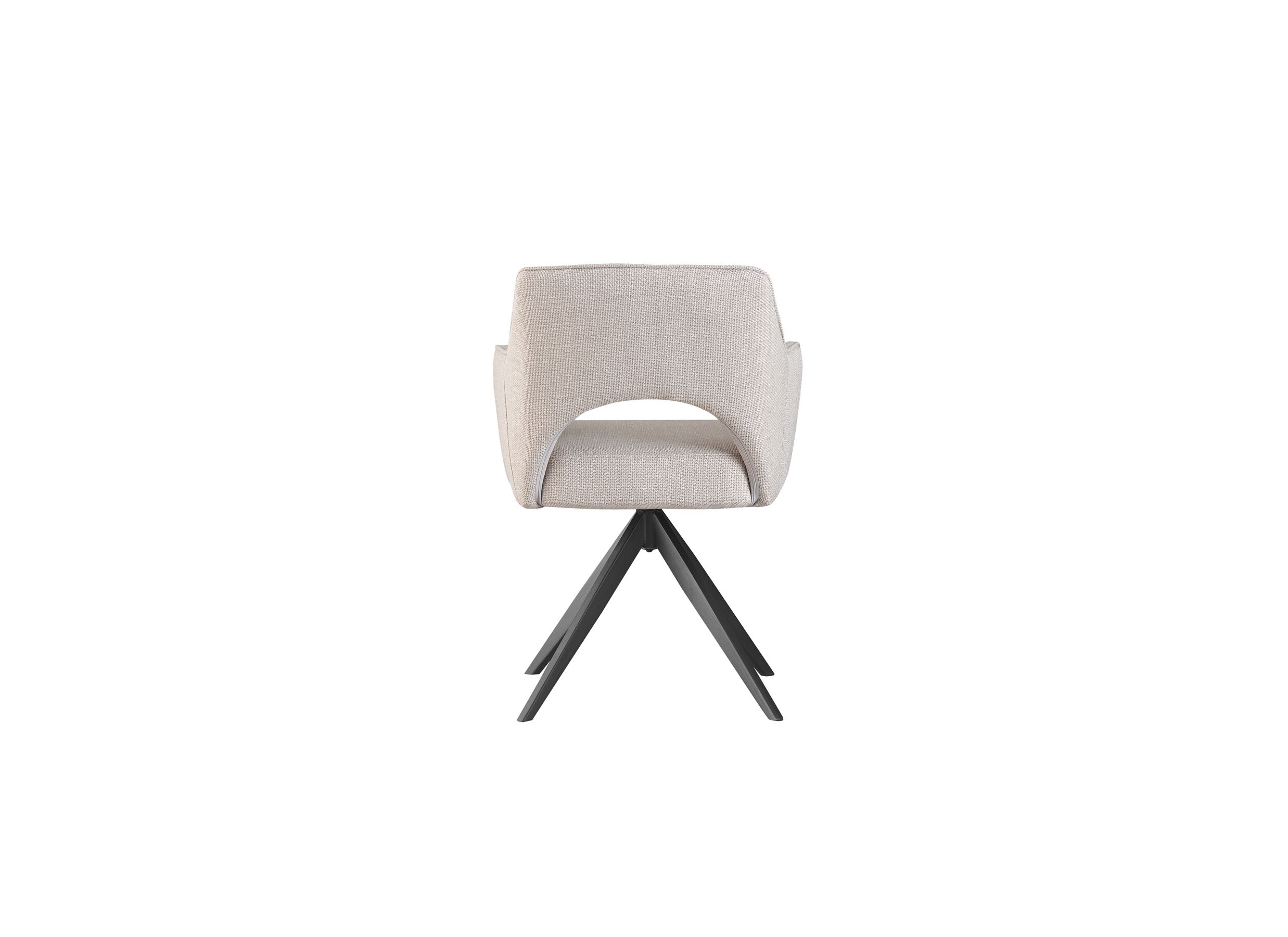 Draaistoel Mesa 55x48x84cm - stof - greige