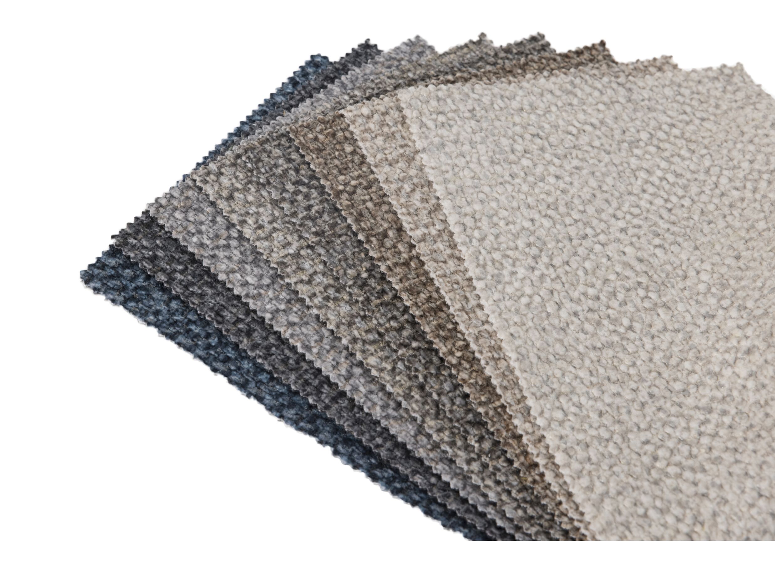 Canapé d'angle Amira 290x228cm - tissu - gris