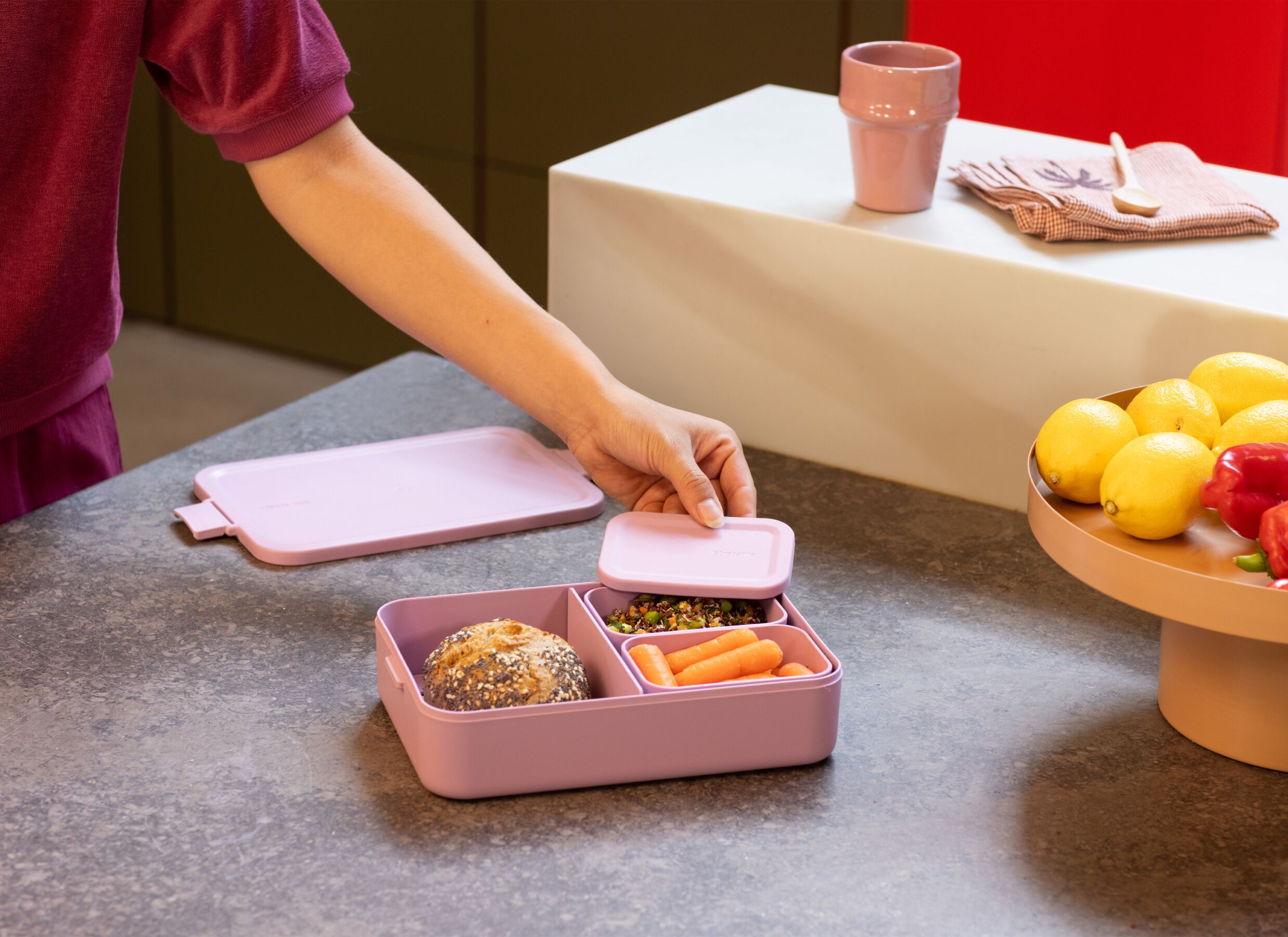 Foto ambiance - Lunch box Make&Take Large - lilac pink