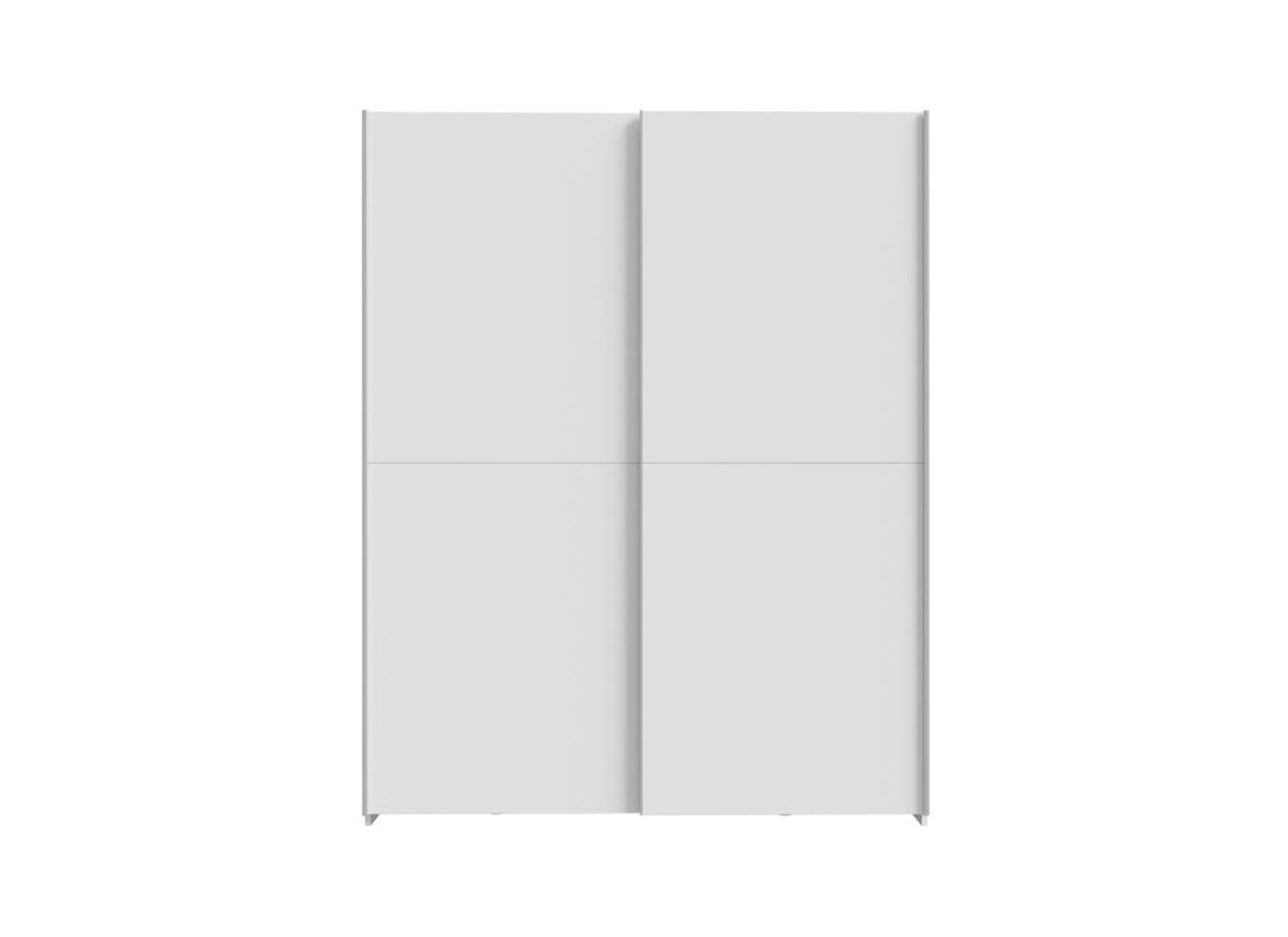 Aperçu - Armoire à portes coulissantes Schach & Mat 150cm - décor - blanc