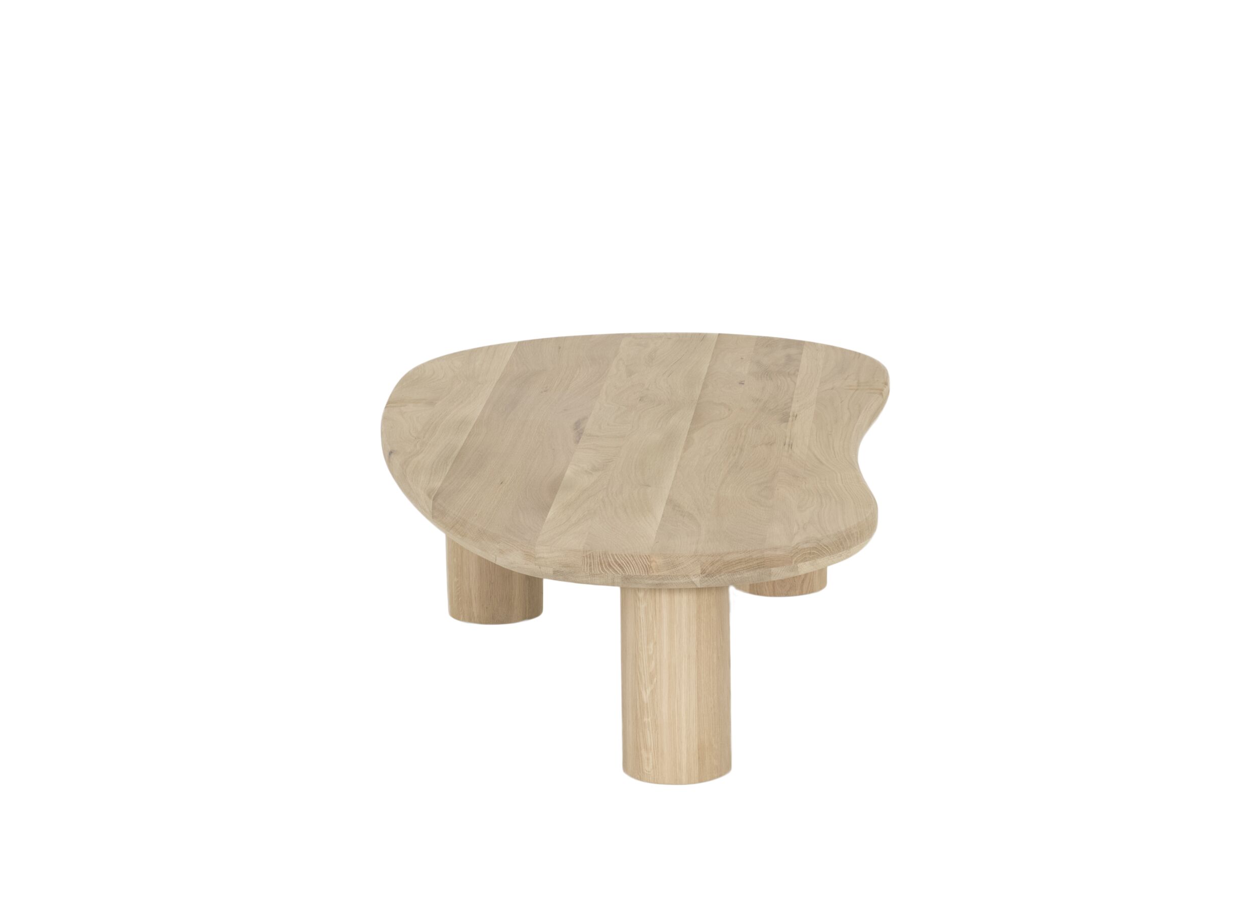 Table basse Nephro 120x60cm - chêne massif - naturel