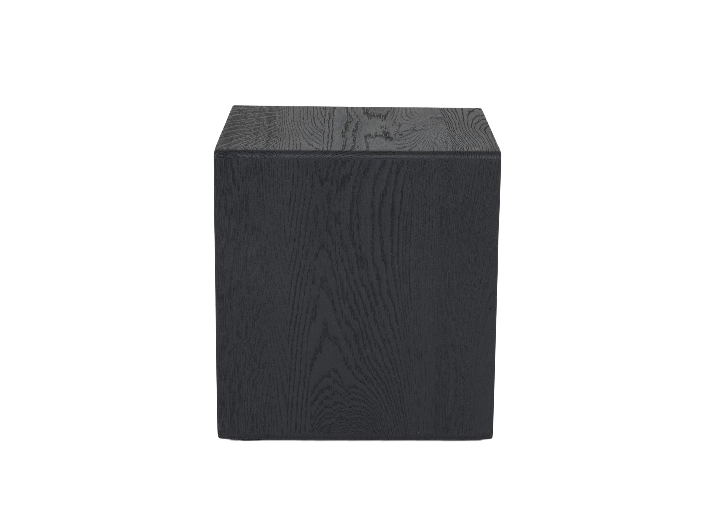 Aperçu - Cube Amulet 27,5x31,3x33,8cm chêne massif noir