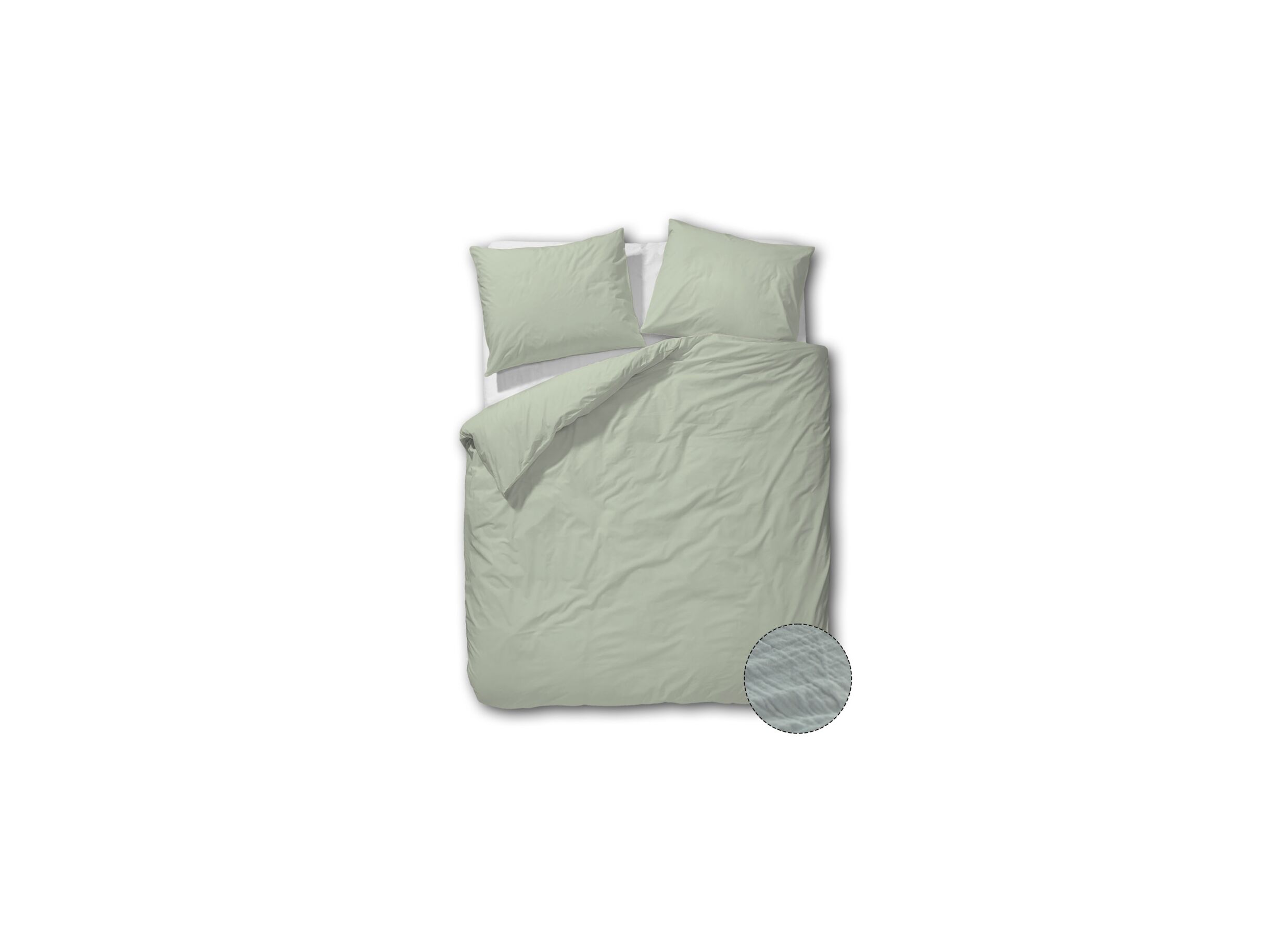 Dekbedovertrek 140x200/220cm - tetra katoen - lichtgroen - Housse de couette 140x200/220cm - tétra coton - vert clair