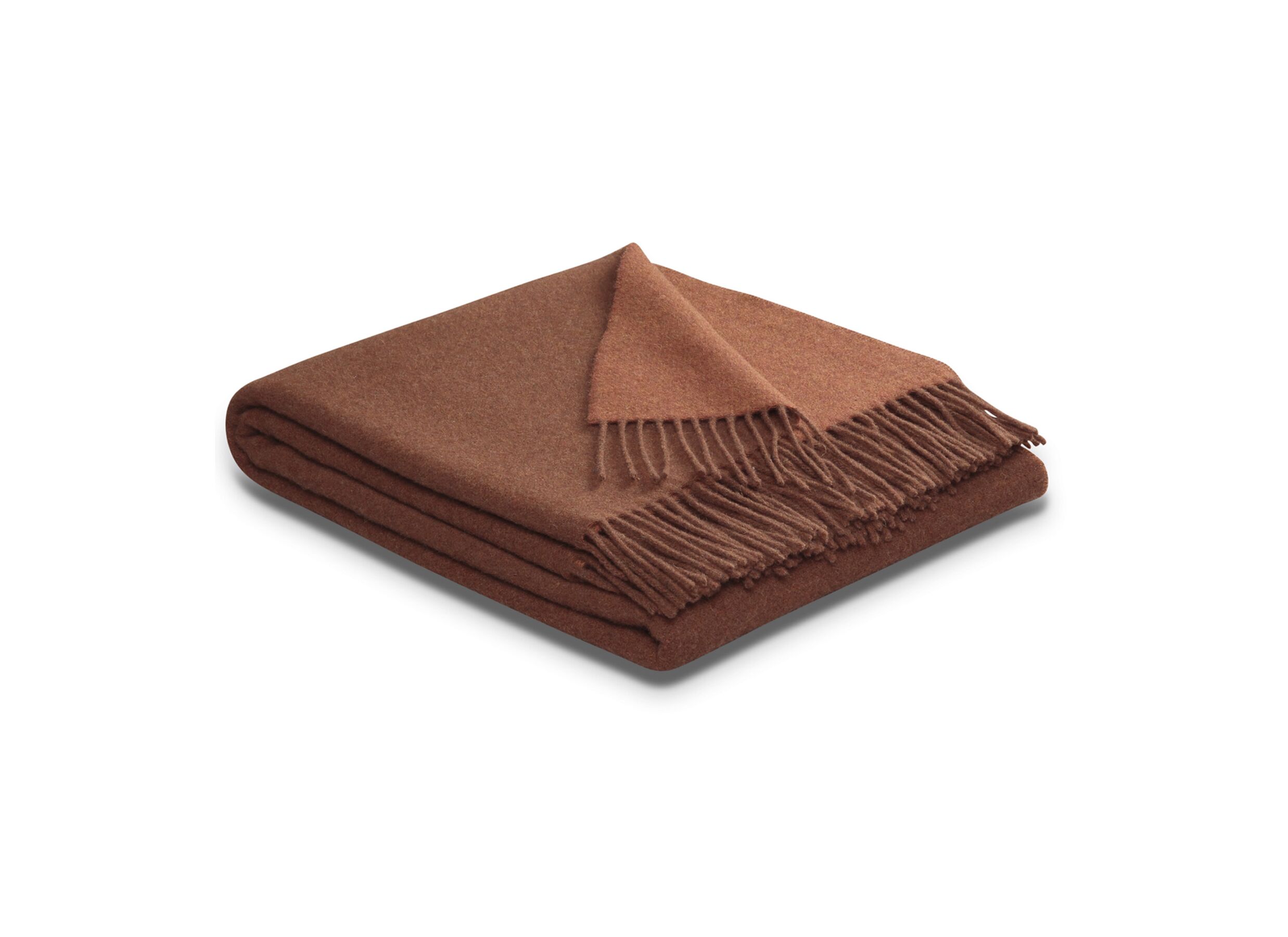 Plaid 150x200cm kasjmier terracotta - Plaid 150x200cm cachemire terracotta
