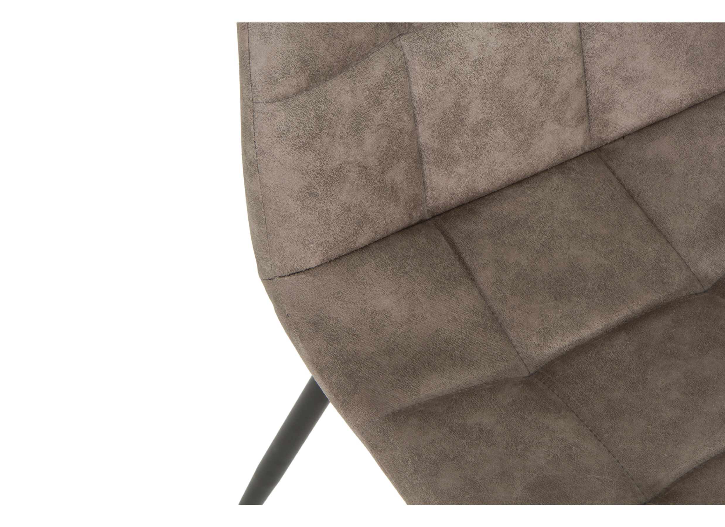 Detail - Chaise Churchill 46x54,5x85cm - métal/tissu - taupe