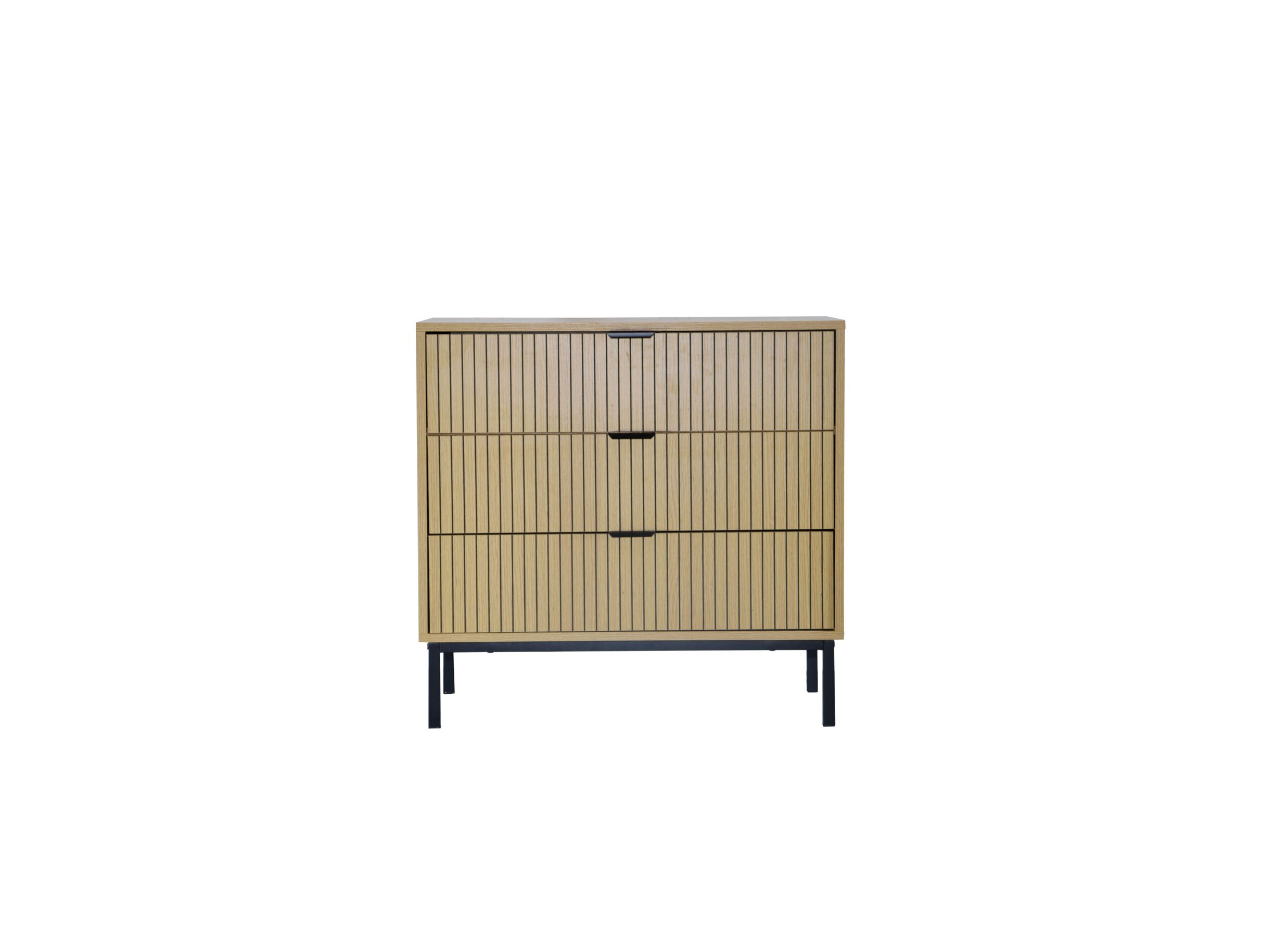 Aperçu - Commode Nevado 72x40x69cm - mélamine - chêne sauvage