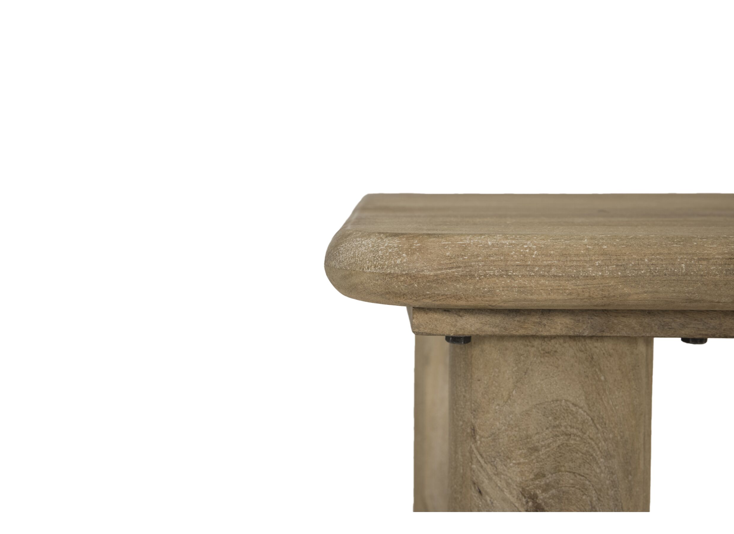 Detail - Table Darwin 200x100cm - manguier massif - sandblast
