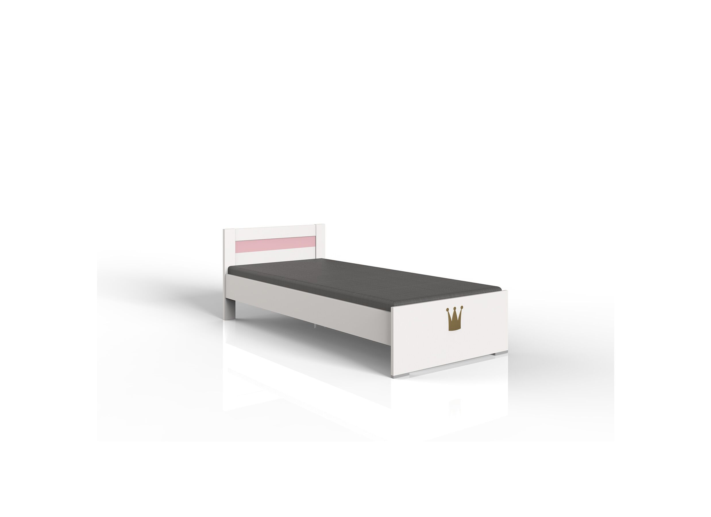 Bed Cindy 90x200cm - decor - roze & wit