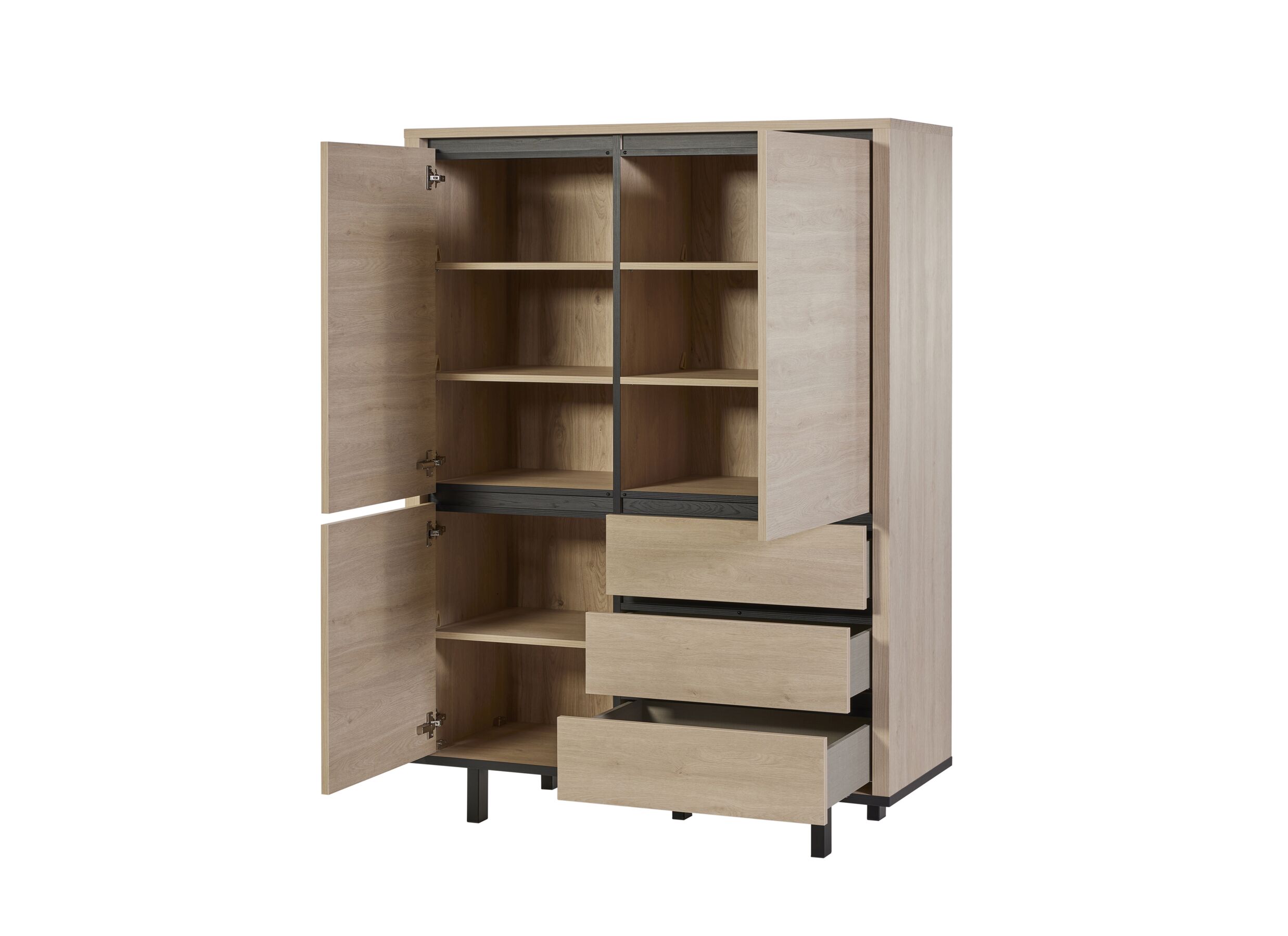Detailfoto - Barkast Tyler 116cm - decor - urban oak