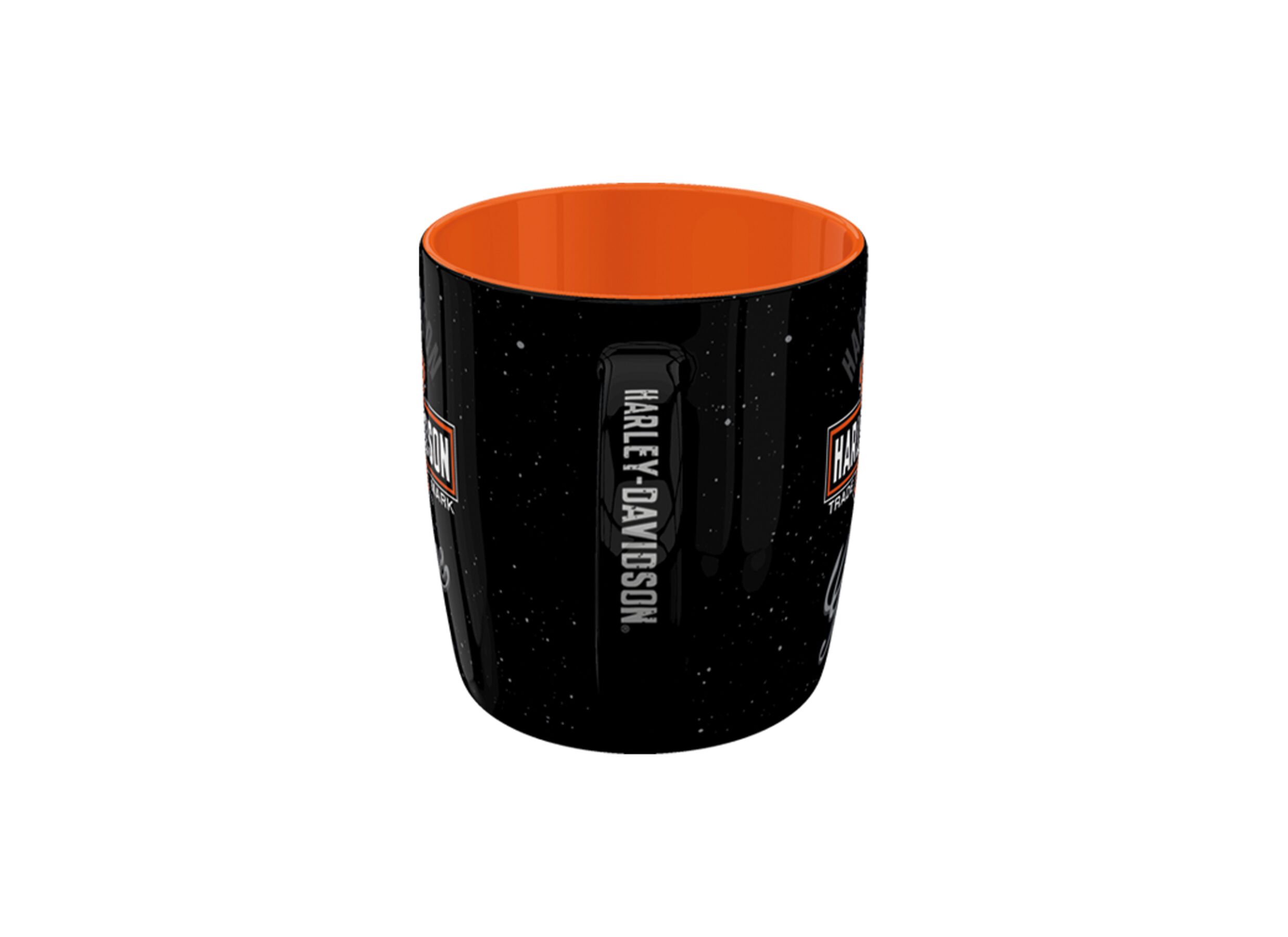 Overzichtsfoto - Mok Harley Davidson 33cl - keramiek - zwart & oranje