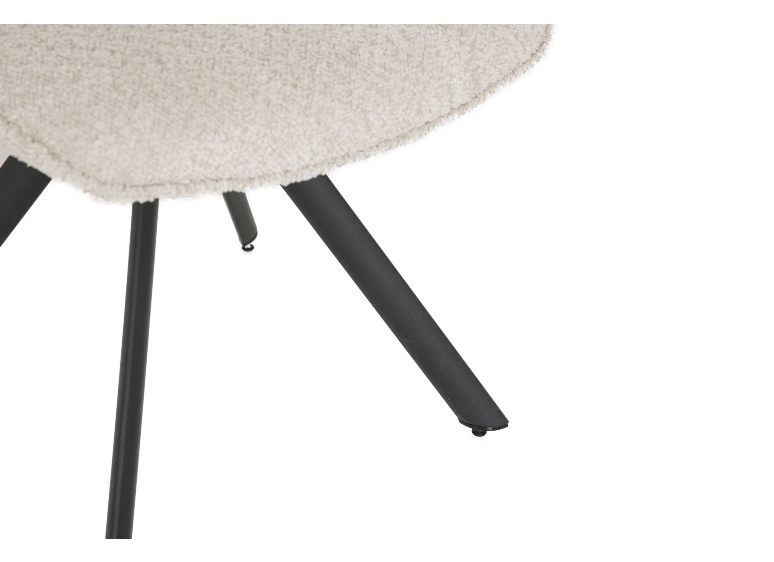 Detail - Chaise pivotante Adrian 60x58x86cm - polyester - blanc
