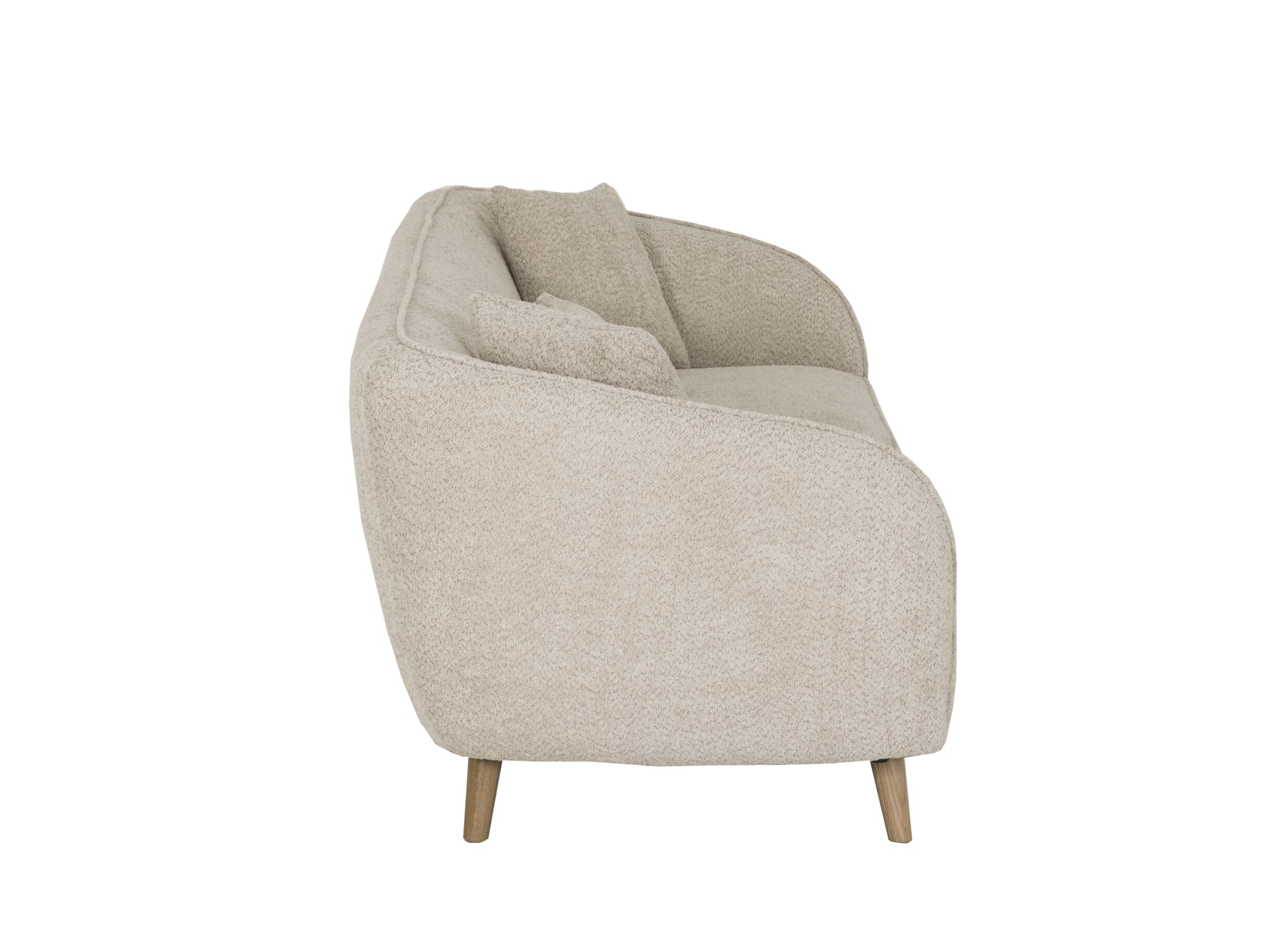 Aperçu - Canapé Momo 3 places - fibre de polyester - beige