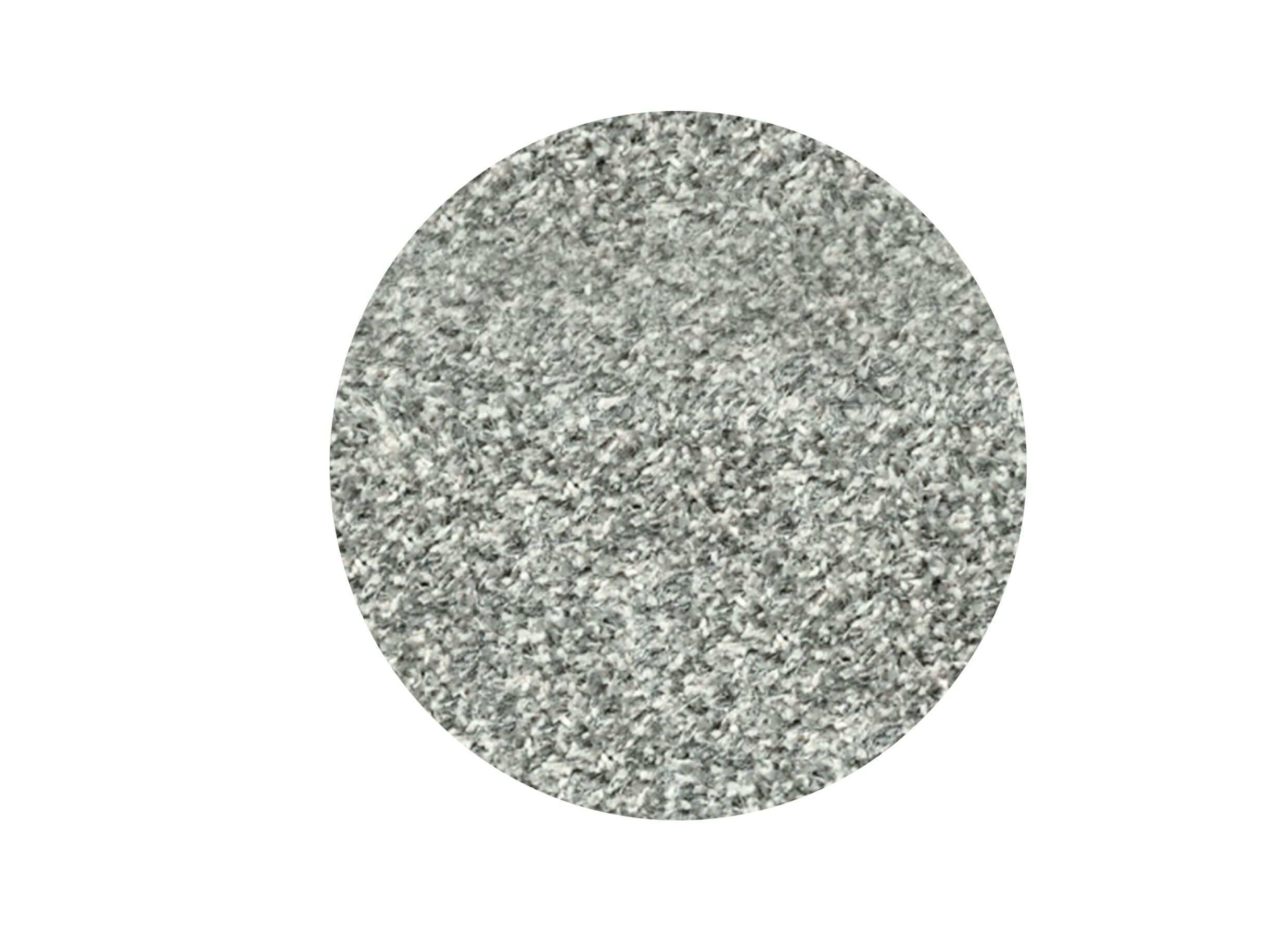 Rond tapijt Twister Ø200cm - polypropyleen - wit & zilver