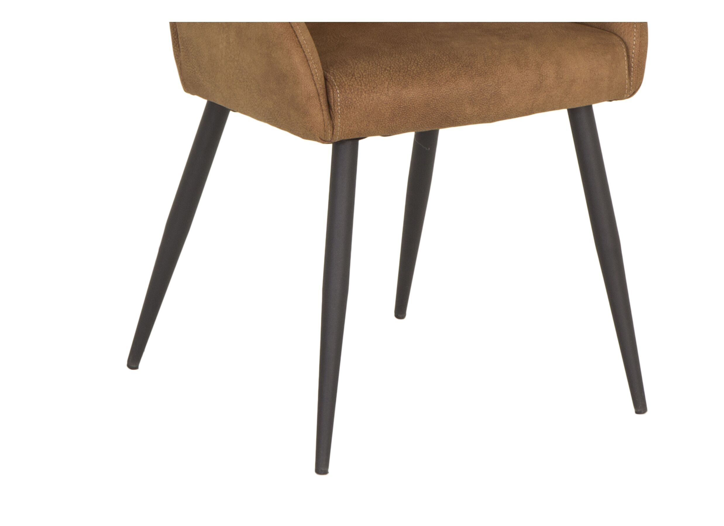Kuipstoel ST2005 55x60x87,5cm - stof - cognac
