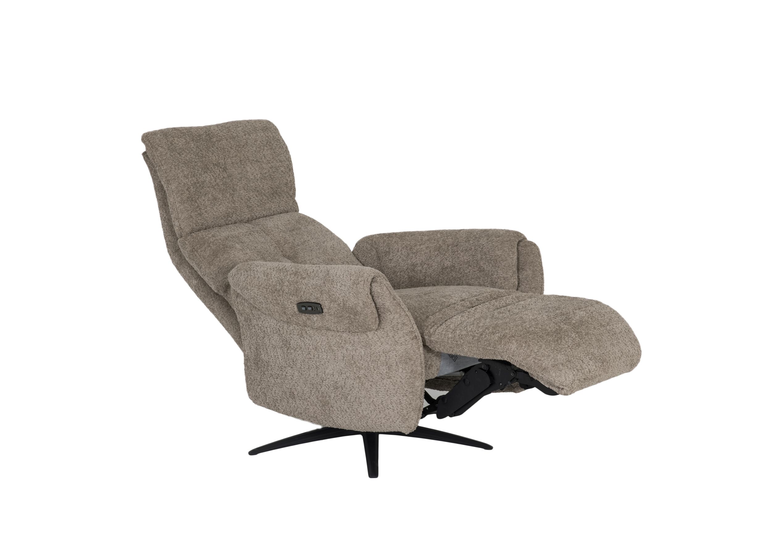 Aperçu - Fauteuil relax Cult électrique – tissu – kaki avec câble d'alimentation et fonction massage