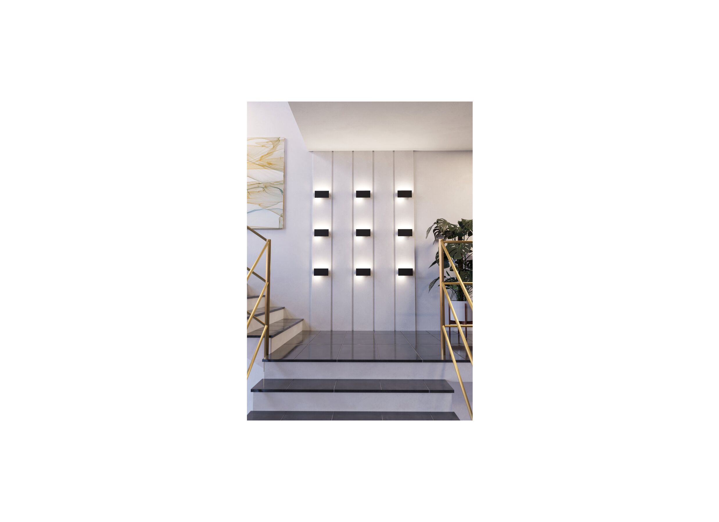 Sfeerfoto - Wandlamp Talamello zwart 6W LED