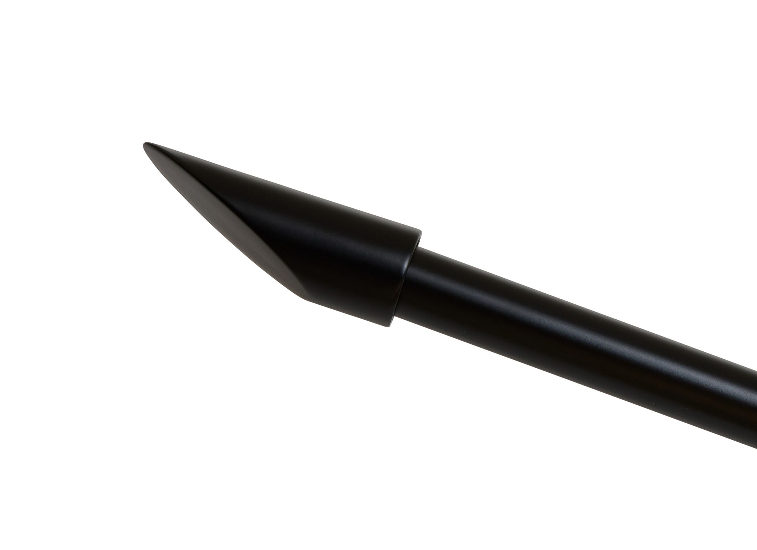 Detailfoto - Gordijnroede 120-210cm - staal - wit & zwart