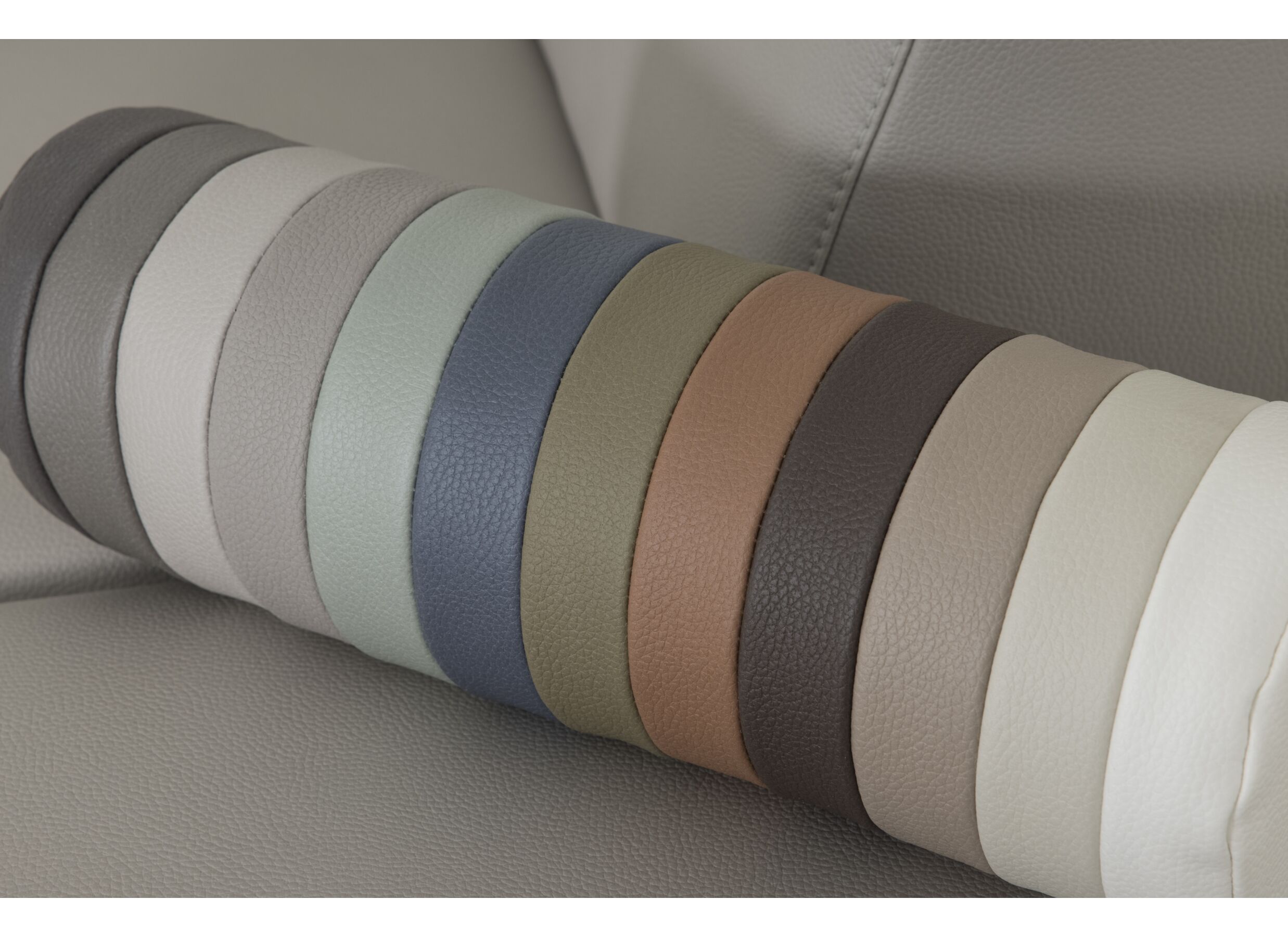 Couleurs - Canapé d'angle Durham 298x230cm - tissu - gris clair