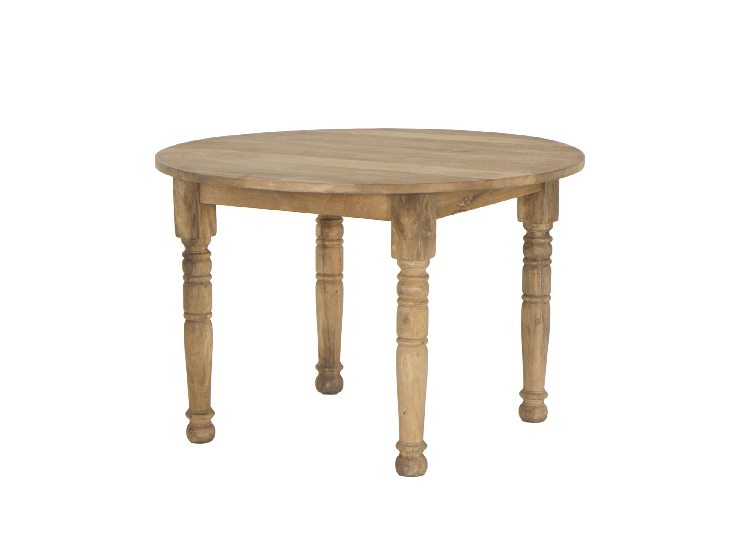 Plus Important - Table Molly Ø115cm - manguier massif - naturel