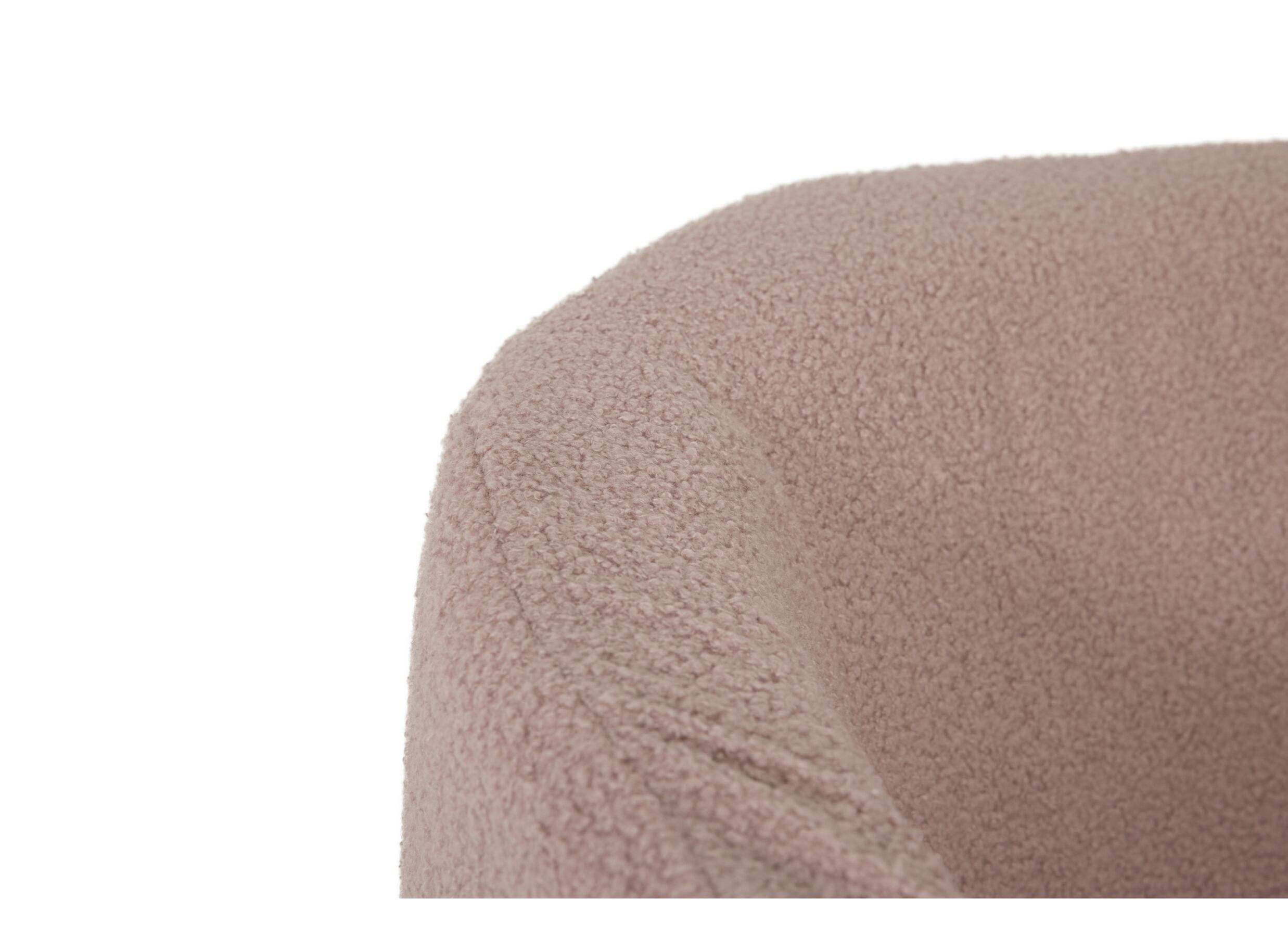 Detail - Fauteuil Teddy Bear 68x70x73cm - bouclé - rose